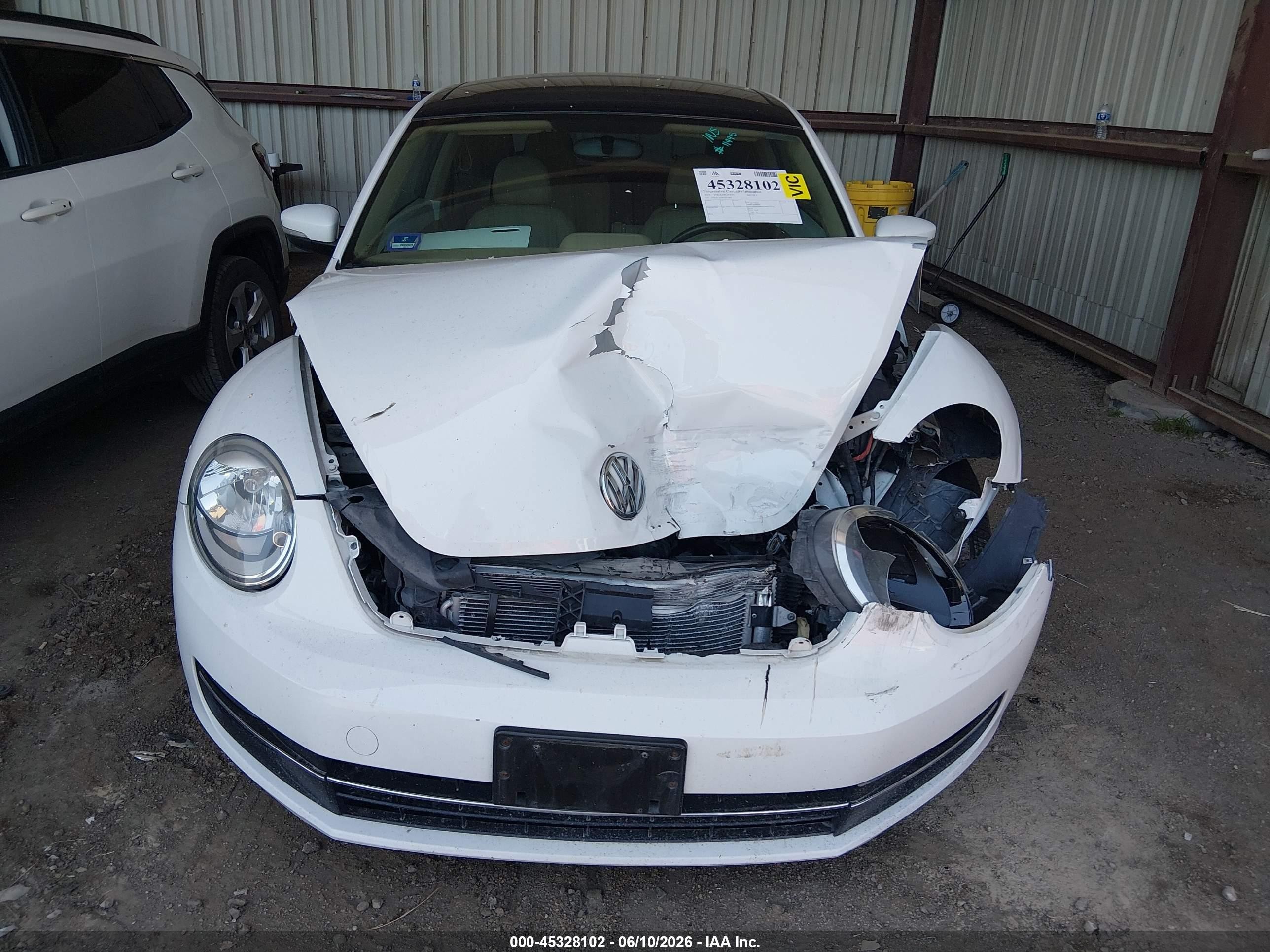 2015 Volkswagen Beetle 2.0l Tdi White vin: 3VWJA7AT0FM636892