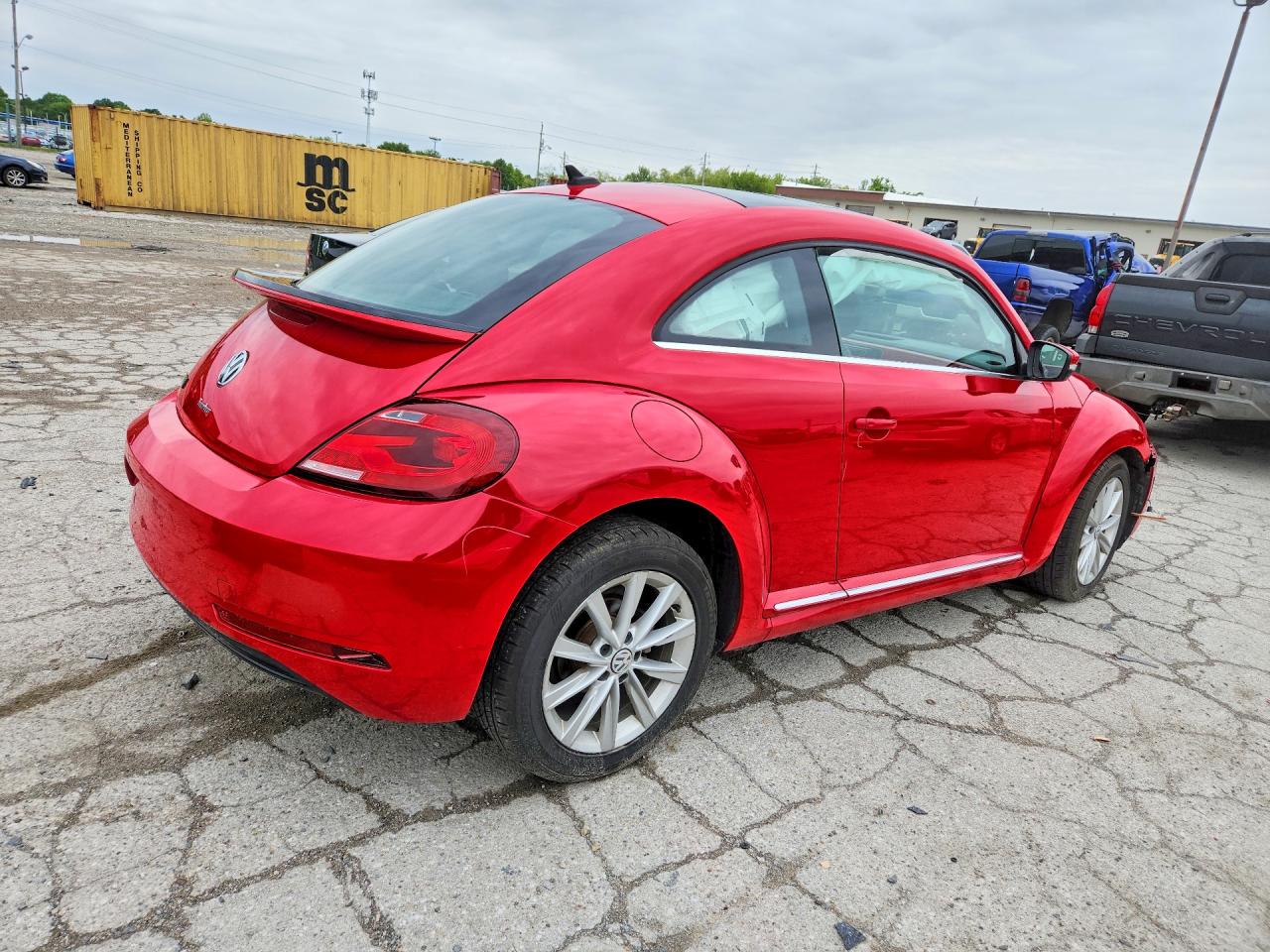 2019 Volkswagen Beetle Se Red vin: 3VWJD7ATXKM719408