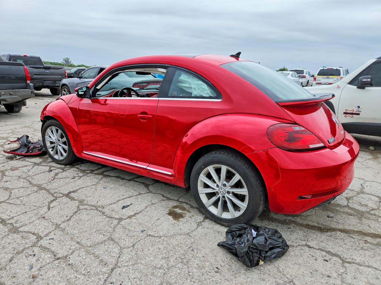 2019 Volkswagen Beetle Se Red vin: 3VWJD7ATXKM719408