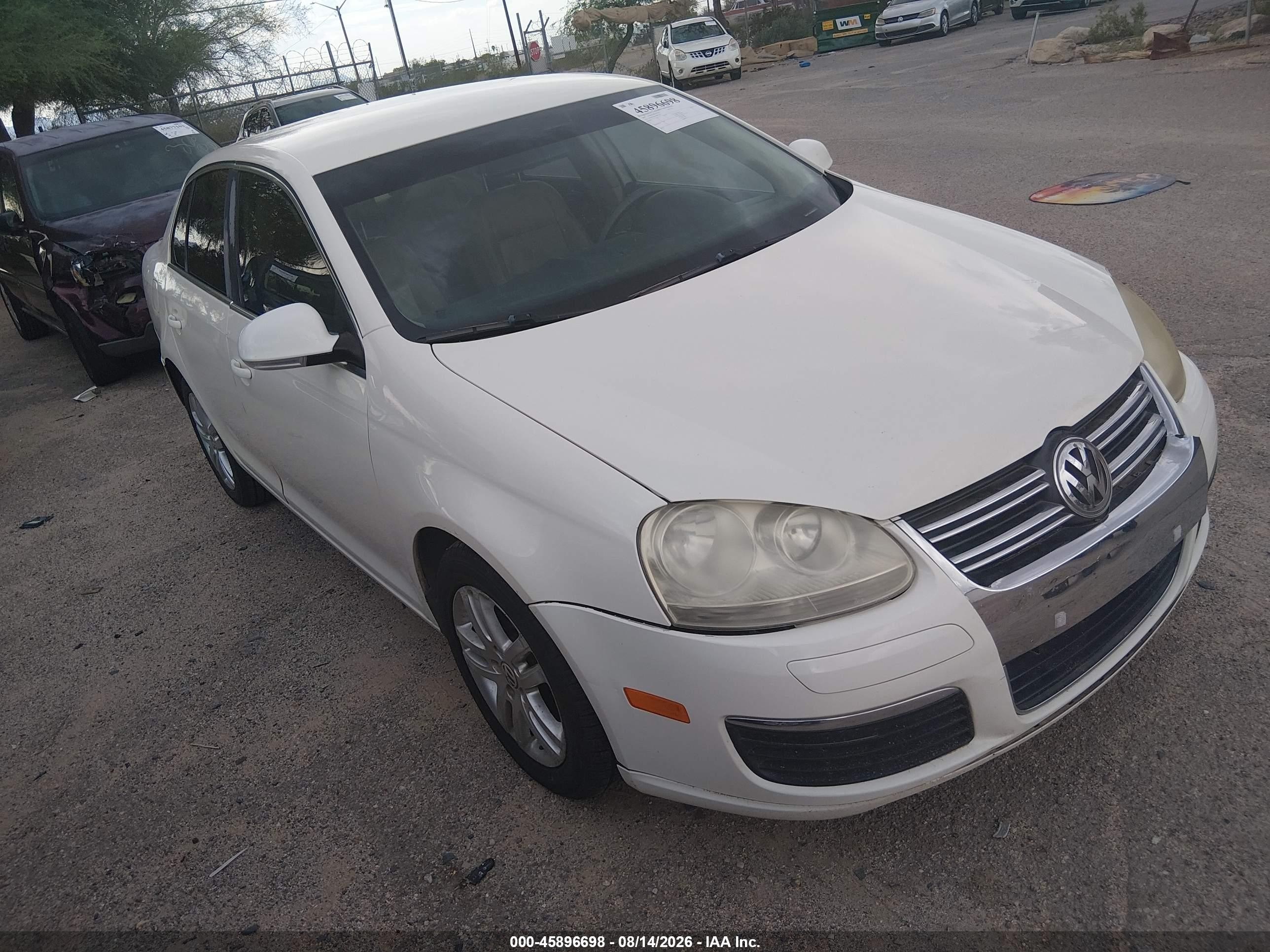 2007 Volkswagen Jetta 2.5 Белый vin: 3VWJF71K47M027539