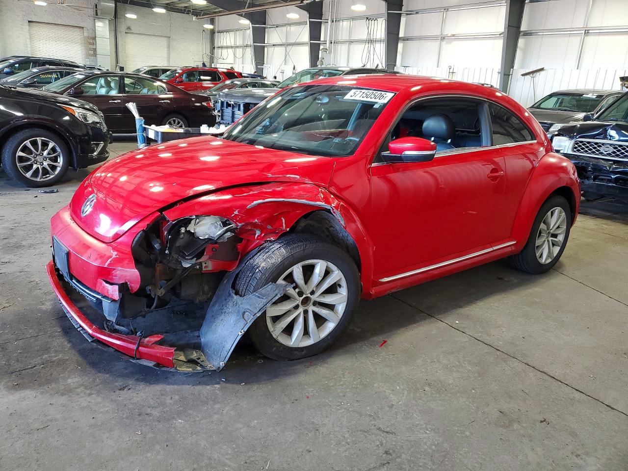 2013 Volkswagen Beetle Красный vin: 3VWJL7AT1DM624418