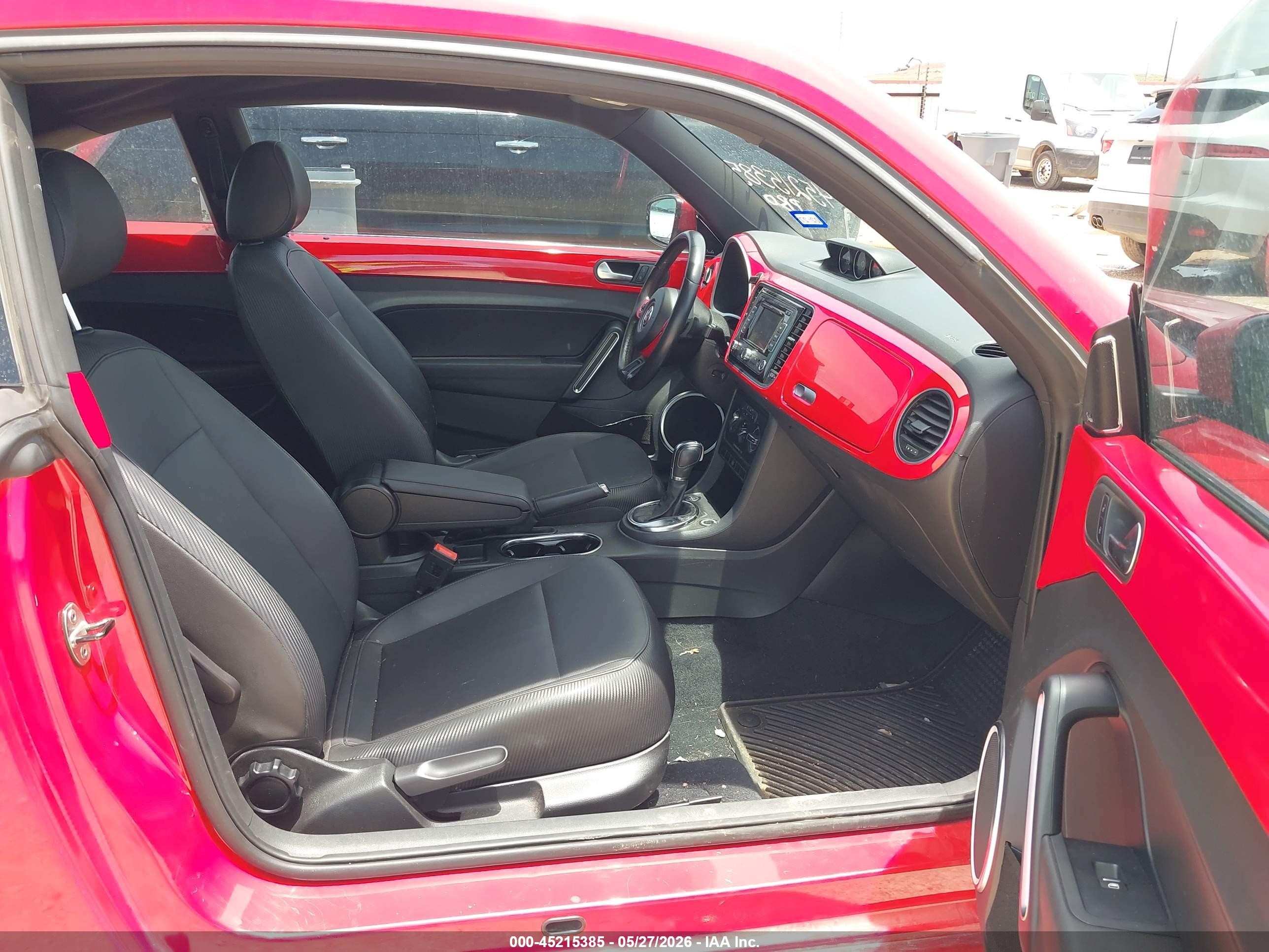 2013 Volkswagen Beetle 2.0l Tdi Red vin: 3VWJL7AT1DM661498