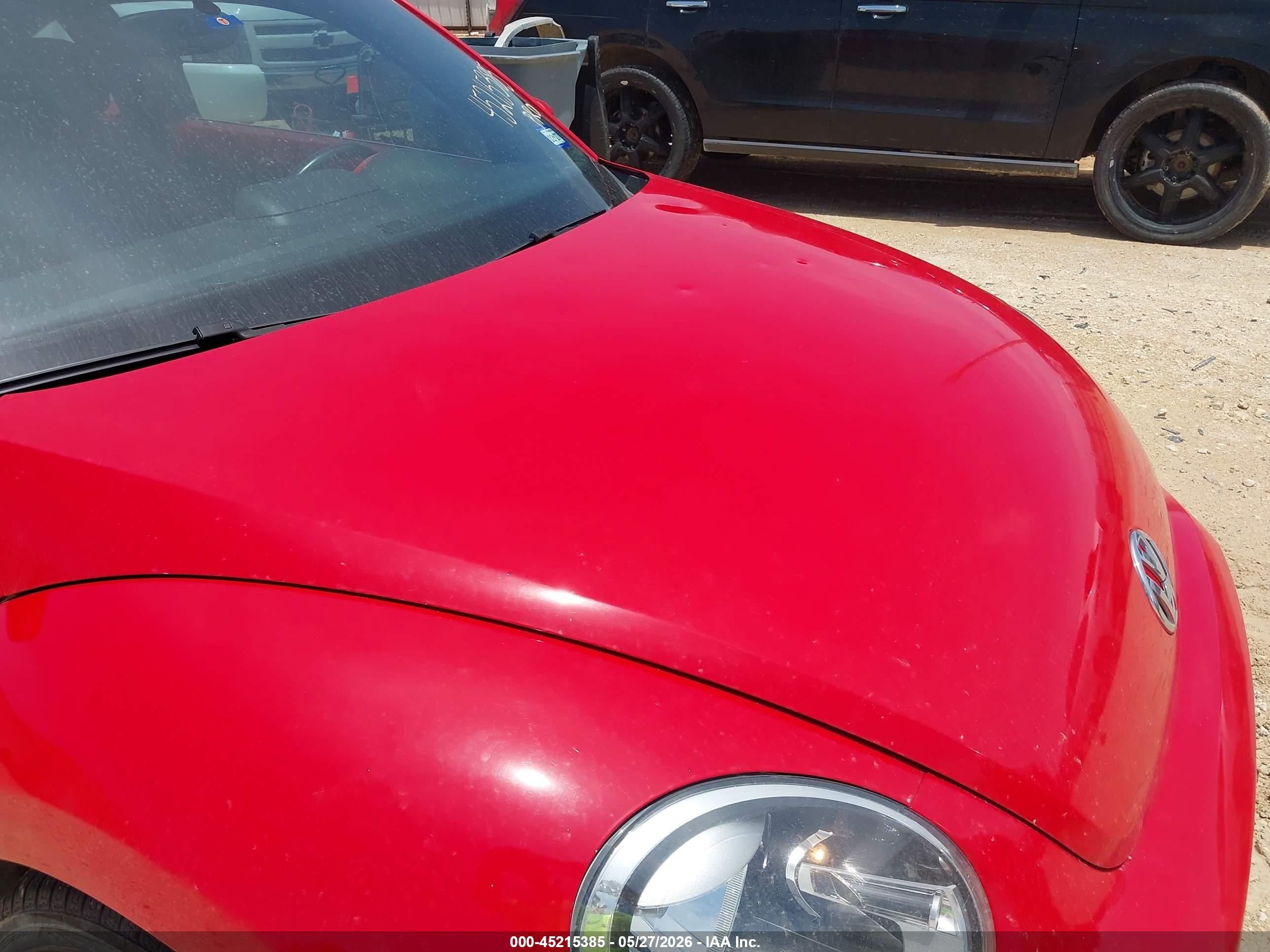 2013 Volkswagen Beetle 2.0l Tdi Red vin: 3VWJL7AT1DM661498