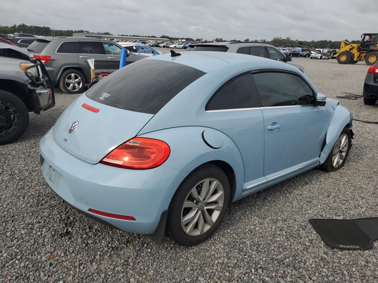 2013 Volkswagen Beetle Blue vin: 3VWJL7AT2DM654382