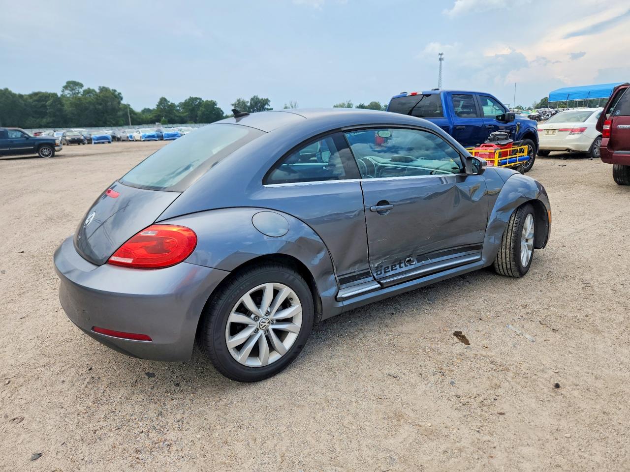 2013 Volkswagen Beetle Gray vin: 3VWJL7AT3DM669330