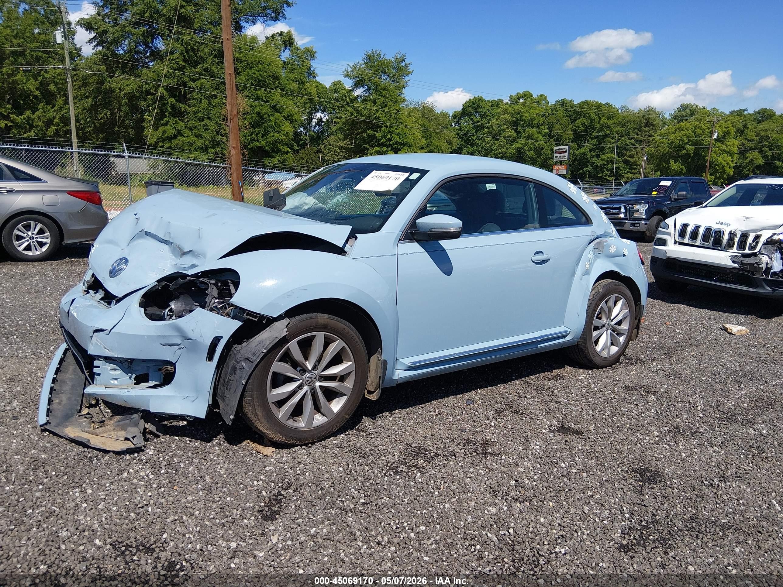 2013 Volkswagen Beetle 2.0l Tdi Blue vin: 3VWJL7AT5DM632862