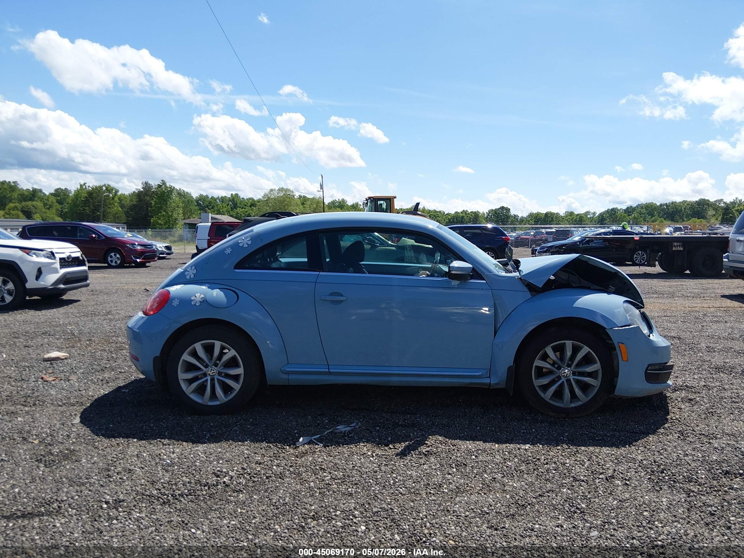 2013 Volkswagen Beetle 2.0l Tdi Blue vin: 3VWJL7AT5DM632862
