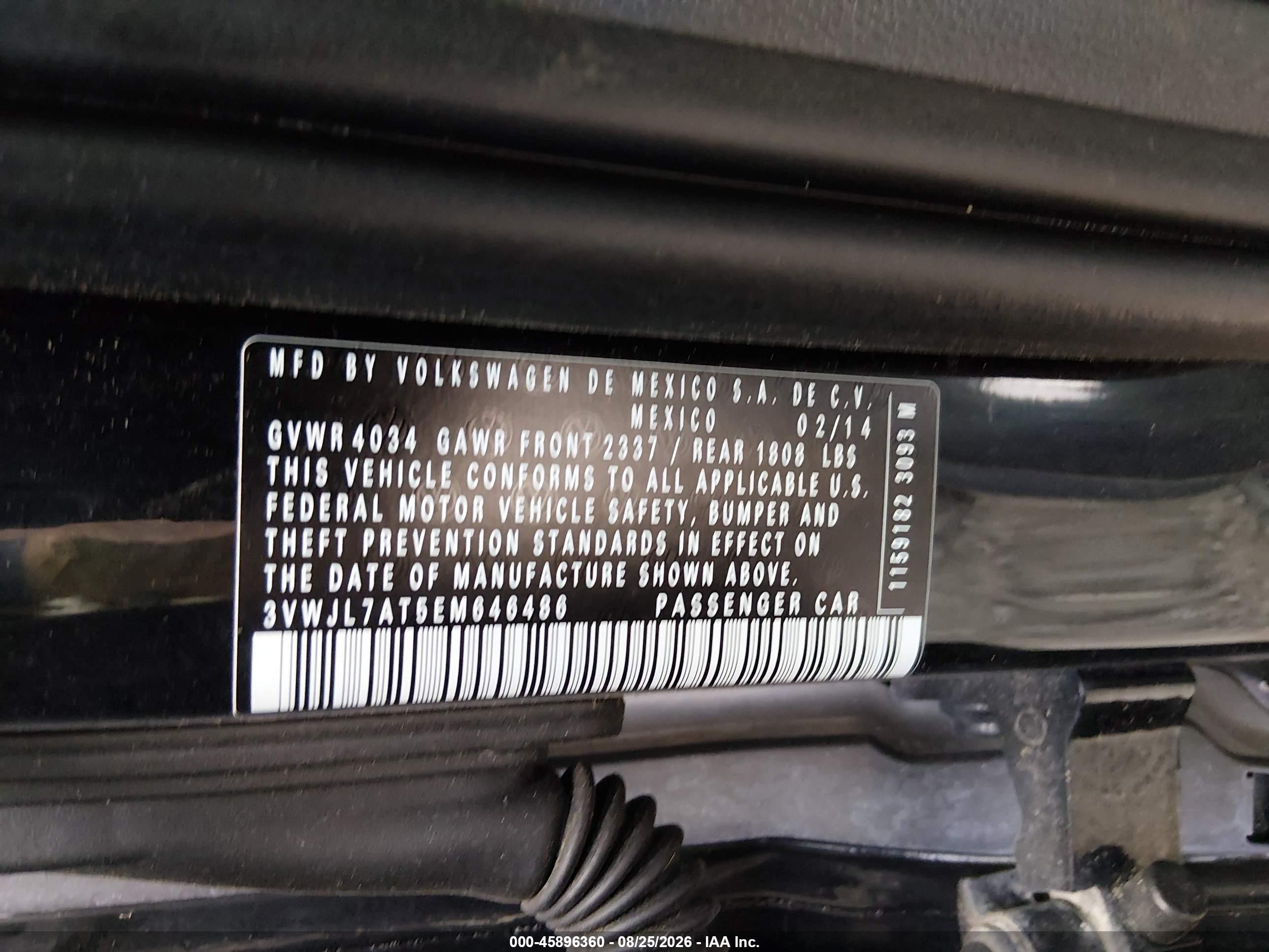 2014 Volkswagen Beetle 2.0l Tdi Черный vin: 3VWJL7AT5EM646486