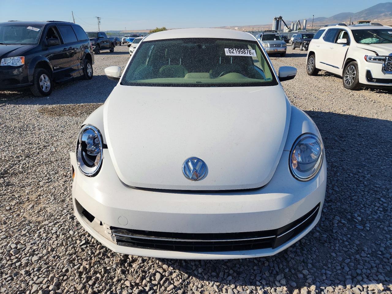 2014 Volkswagen Beetle White vin: 3VWJL7AT6EM615201