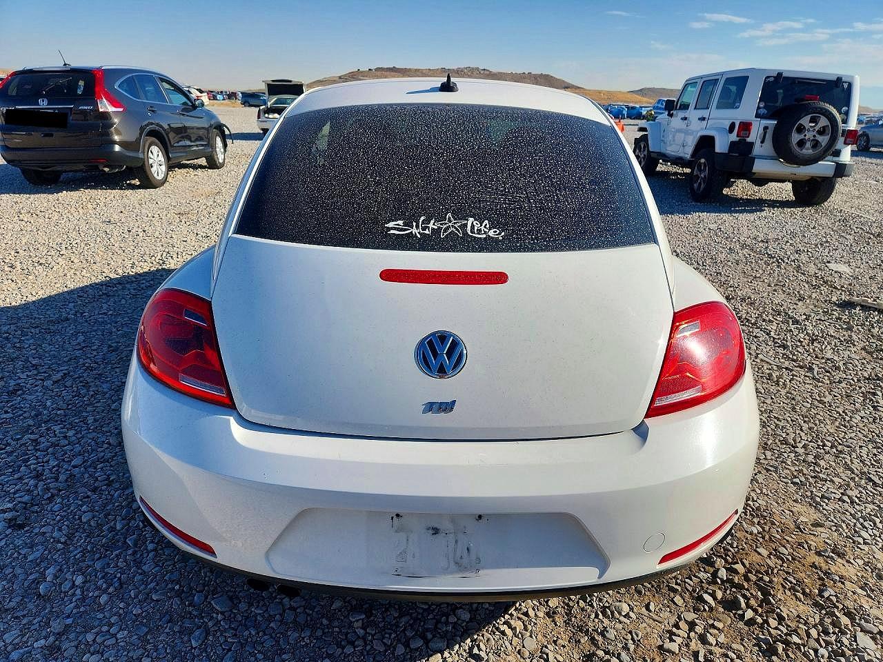 2014 Volkswagen Beetle White vin: 3VWJL7AT6EM615201