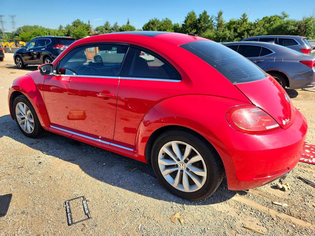 2013 Volkswagen Beetle Red vin: 3VWJL7AT7DM675339