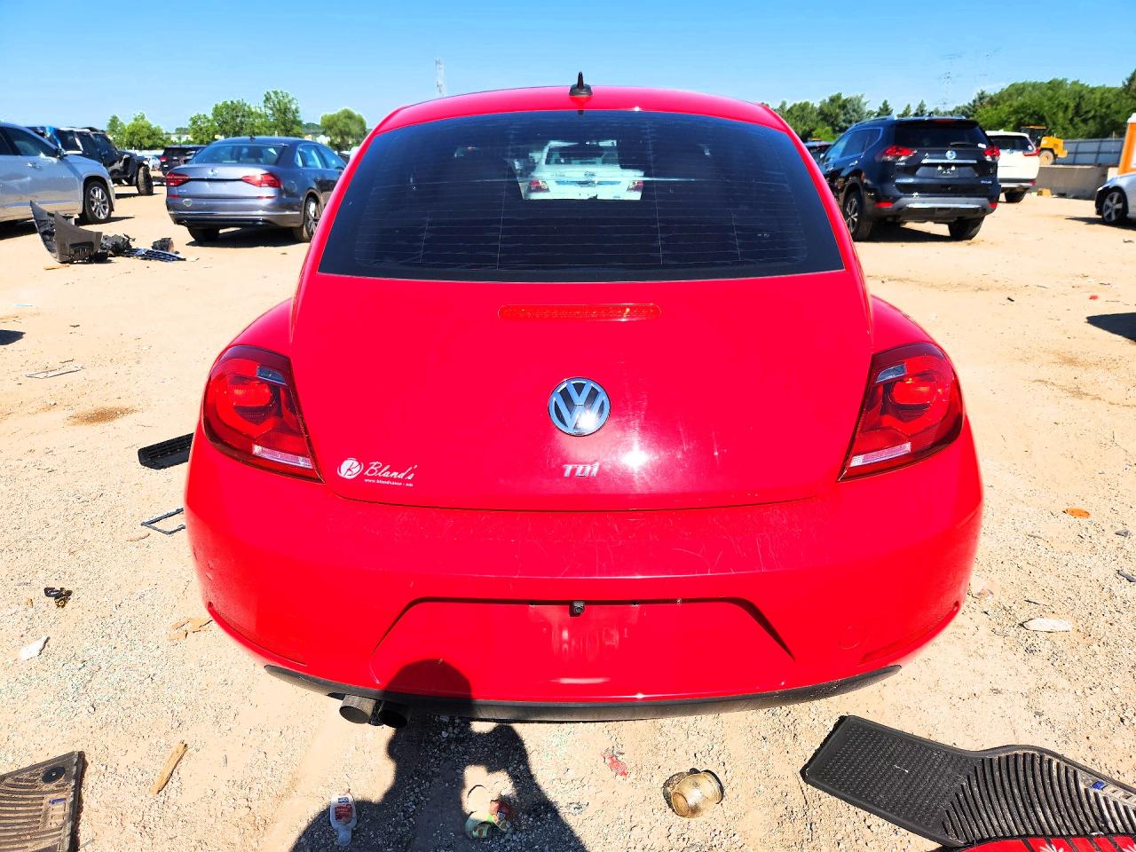 2013 Volkswagen Beetle Red vin: 3VWJL7AT7DM675339