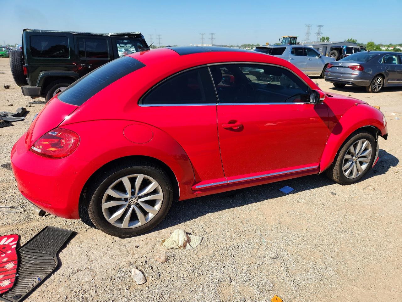2013 Volkswagen Beetle Red vin: 3VWJL7AT7DM675339