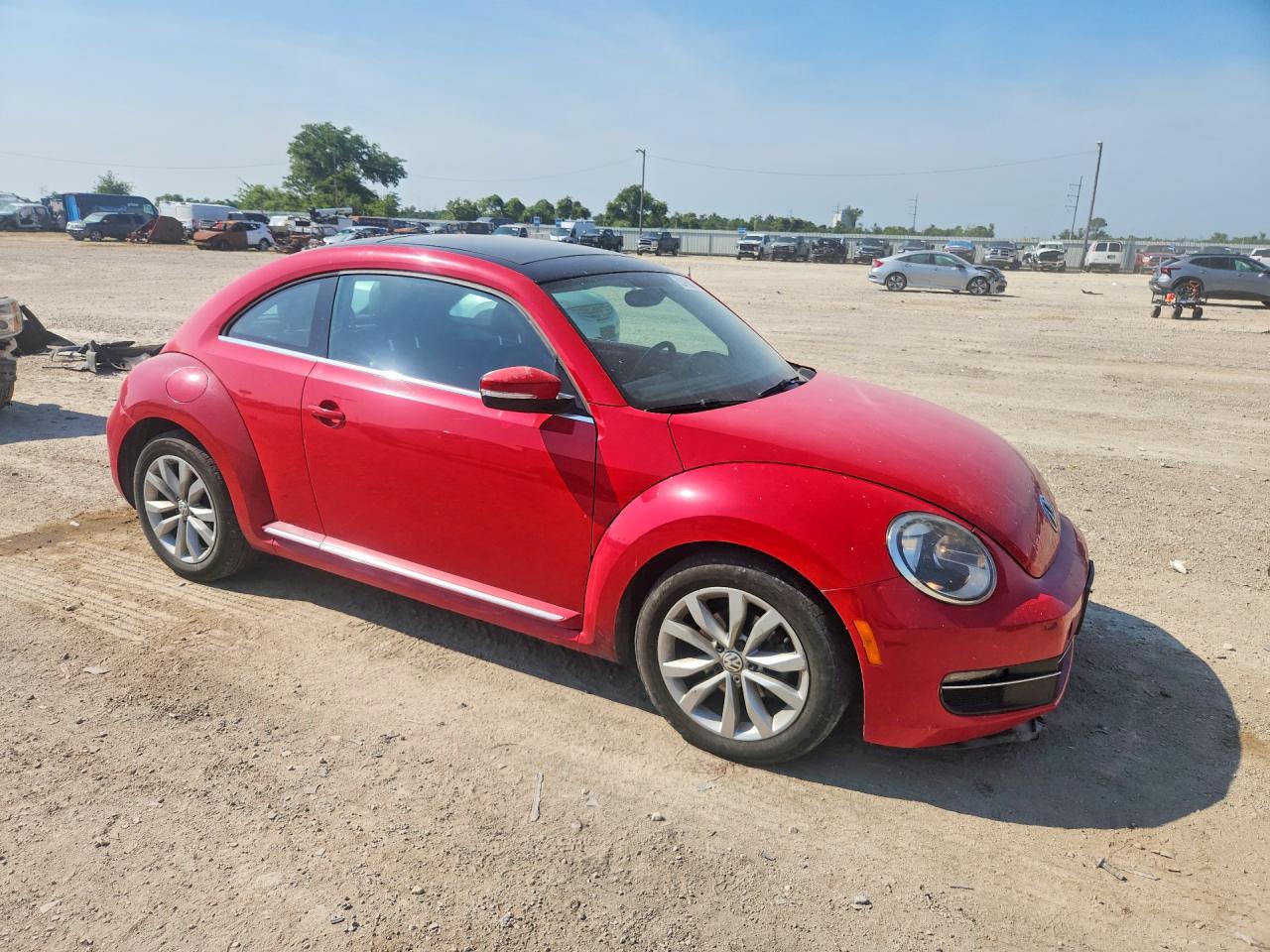 2013 Volkswagen Beetle Red vin: 3VWJL7AT9DM654945