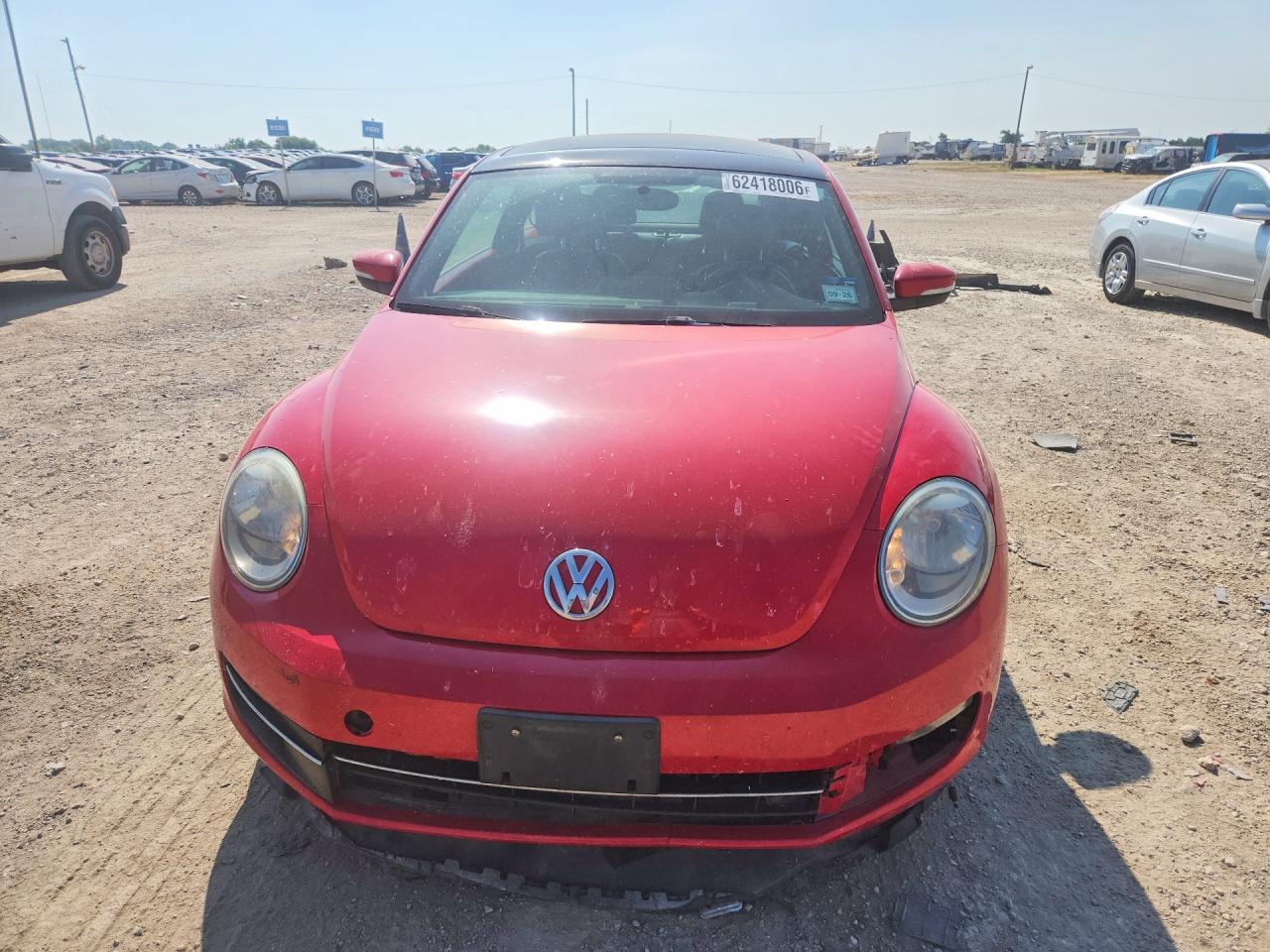 2013 Volkswagen Beetle Red vin: 3VWJL7AT9DM654945