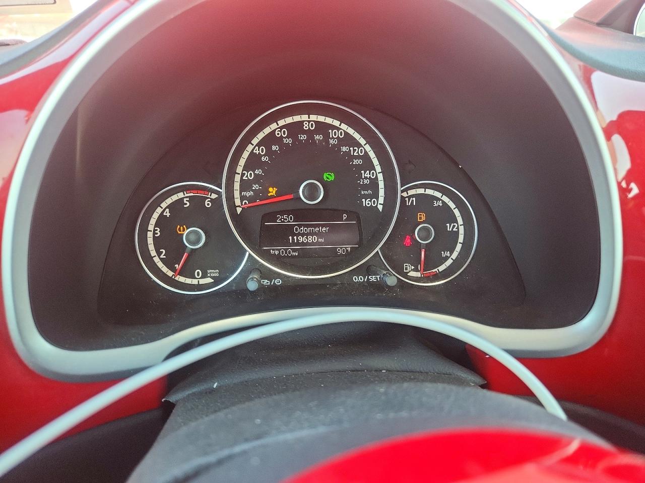 2013 Volkswagen Beetle Red vin: 3VWJL7AT9DM654945