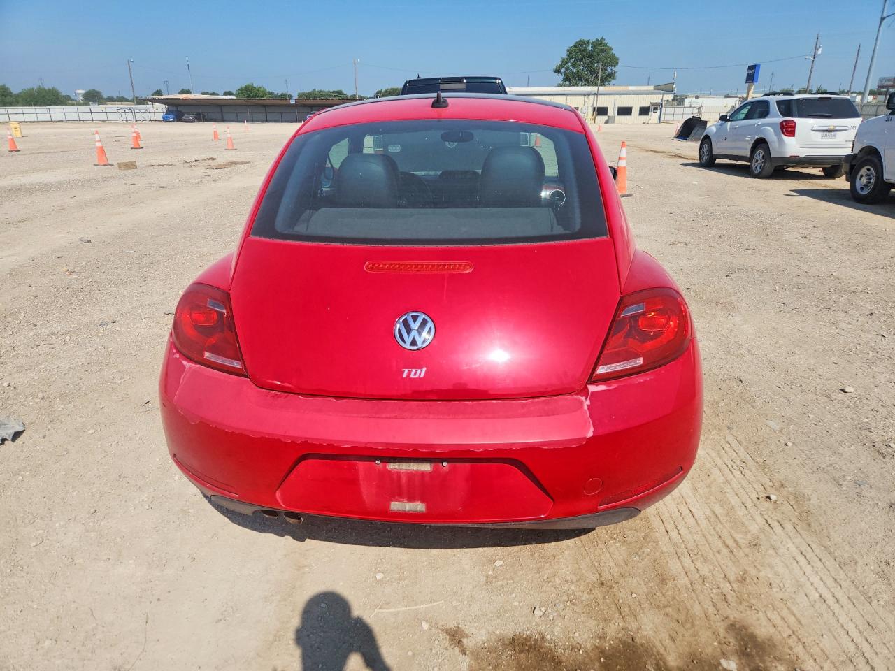 2013 Volkswagen Beetle Red vin: 3VWJL7AT9DM654945