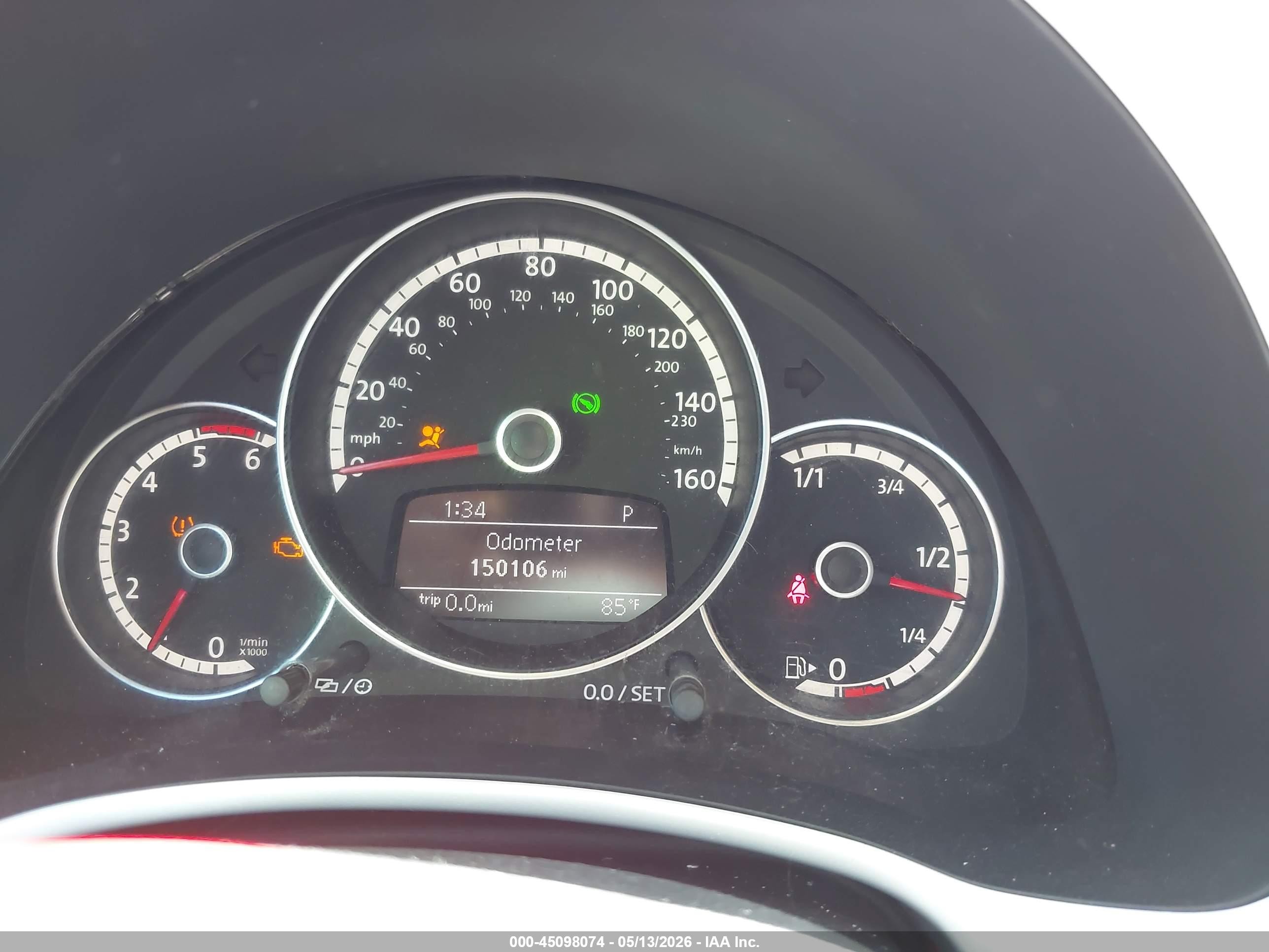 2013 Volkswagen Beetle 2.0l Tdi Red vin: 3VWJL7ATXDM670054