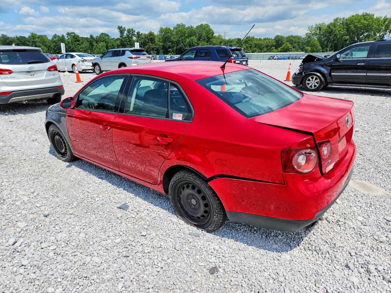 2008 Volkswagen Jetta S Красный vin: 3VWJM71K08M073683