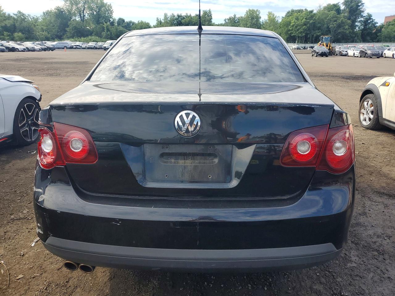2009 Volkswagen Jetta S Black vin: 3VWJM71K19M004812