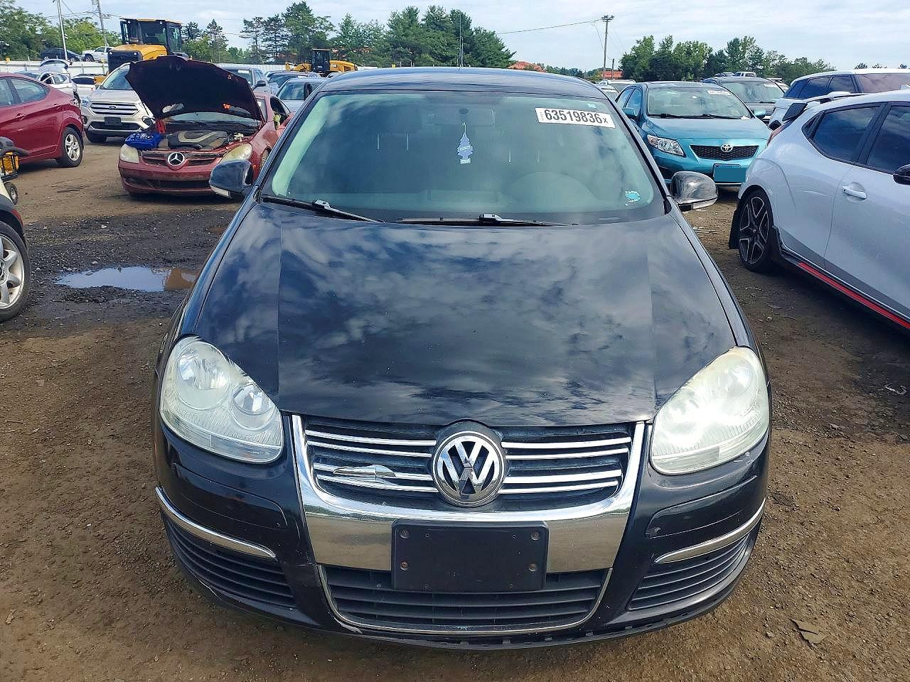2009 Volkswagen Jetta S Black vin: 3VWJM71K19M004812