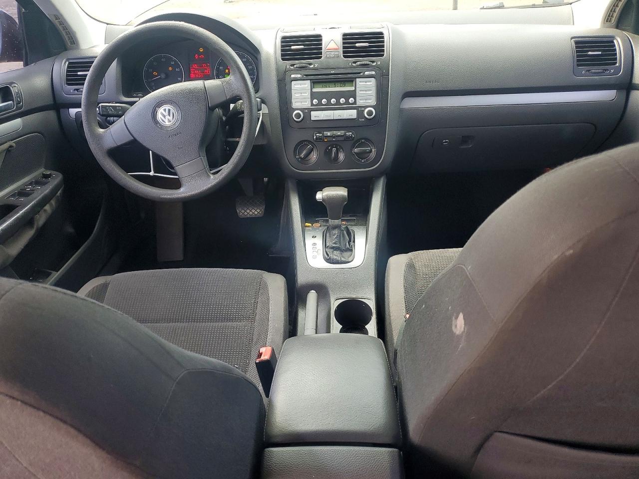 2009 Volkswagen Jetta S Black vin: 3VWJM71K19M004812