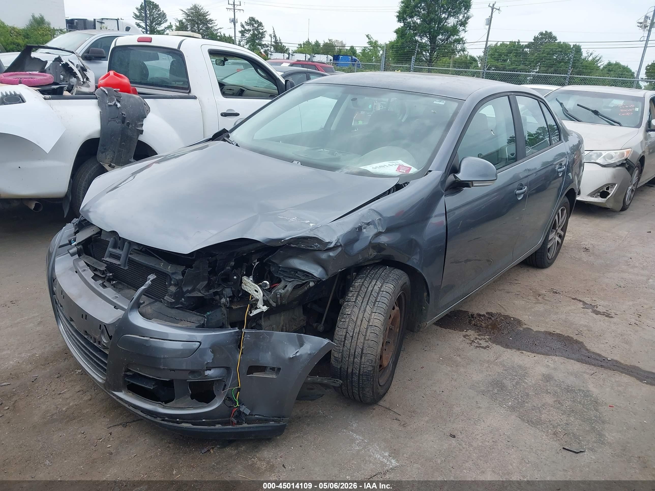2008 Volkswagen Jetta S Gray vin: 3VWJM71K28M110815