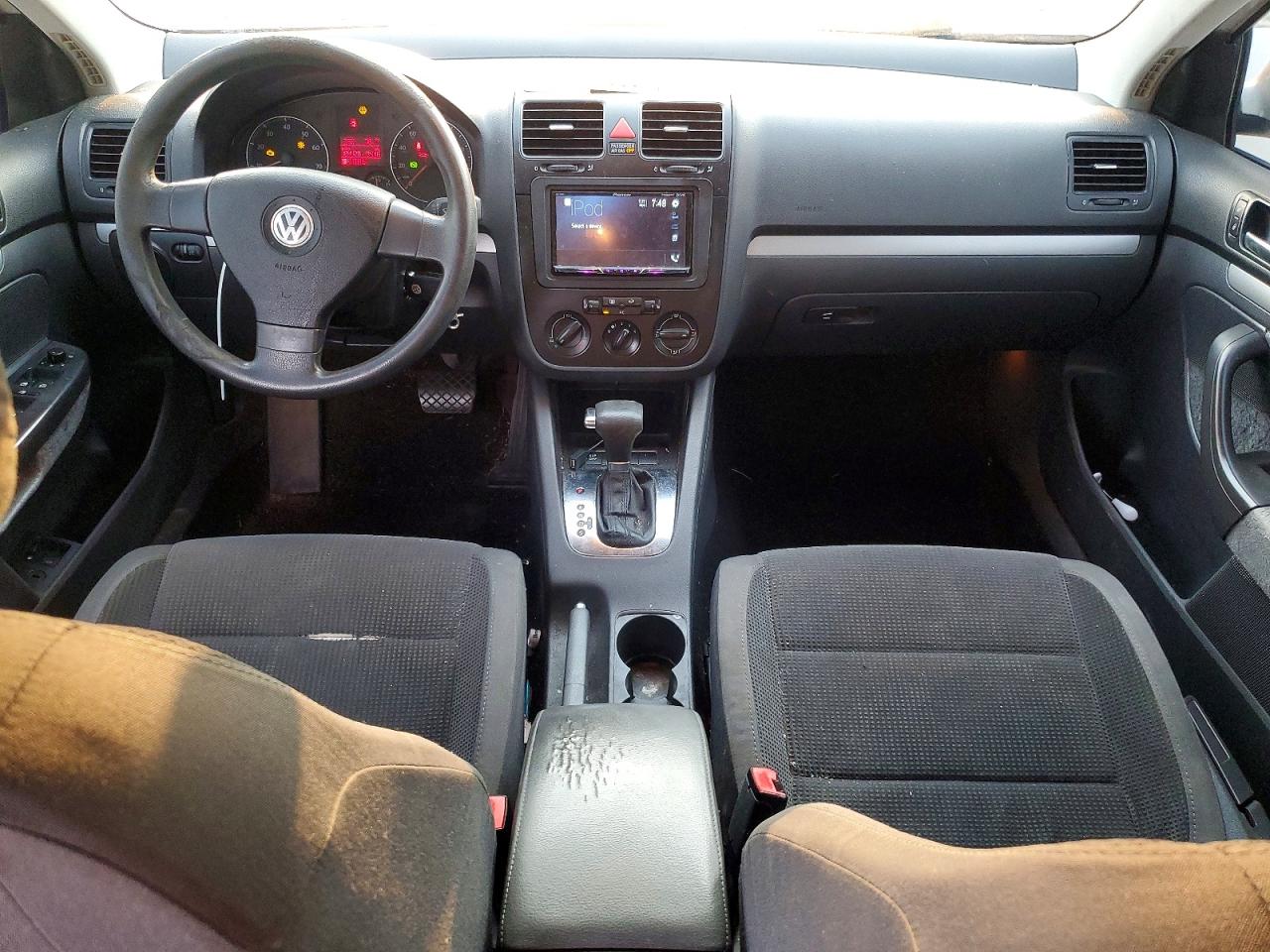 2009 Volkswagen Jetta S White vin: 3VWJM71K29M077574
