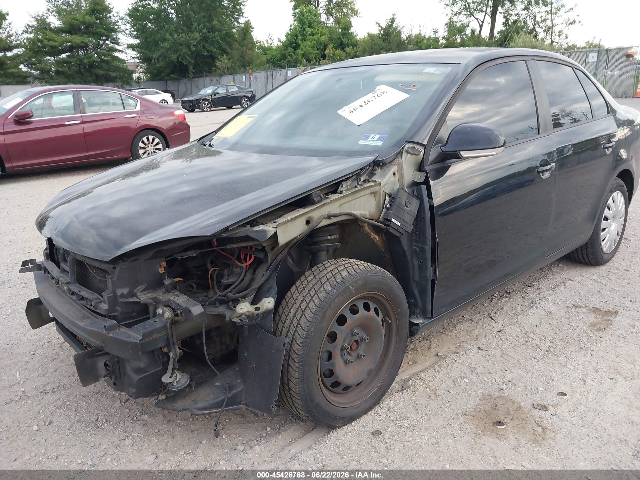 2009 Volkswagen Jetta S Black vin: 3VWJM71K29M154105