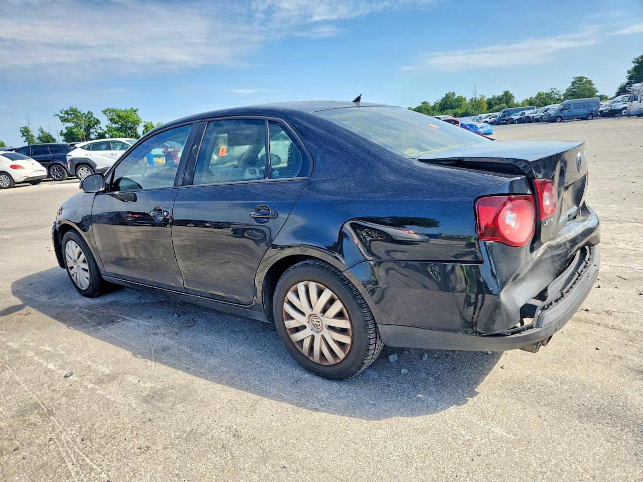 2008 Volkswagen Jetta S Черный vin: 3VWJM71K38M035428