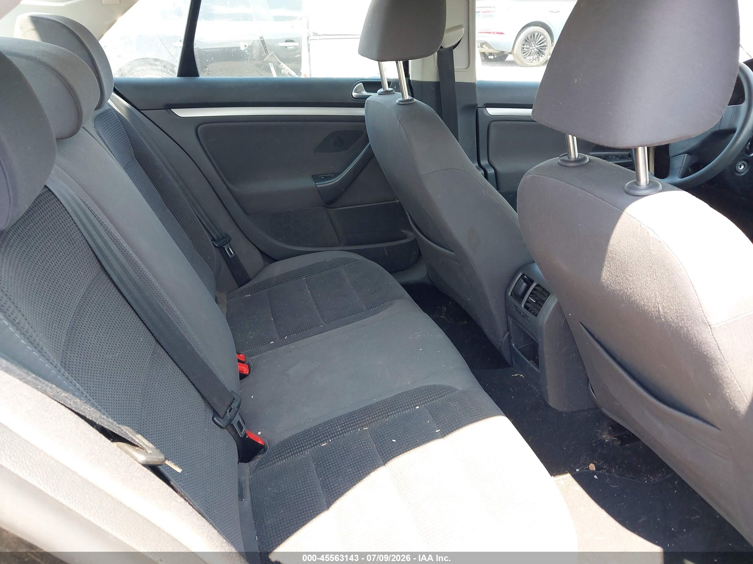 2009 Volkswagen Jetta S Black vin: 3VWJM71K39M007226
