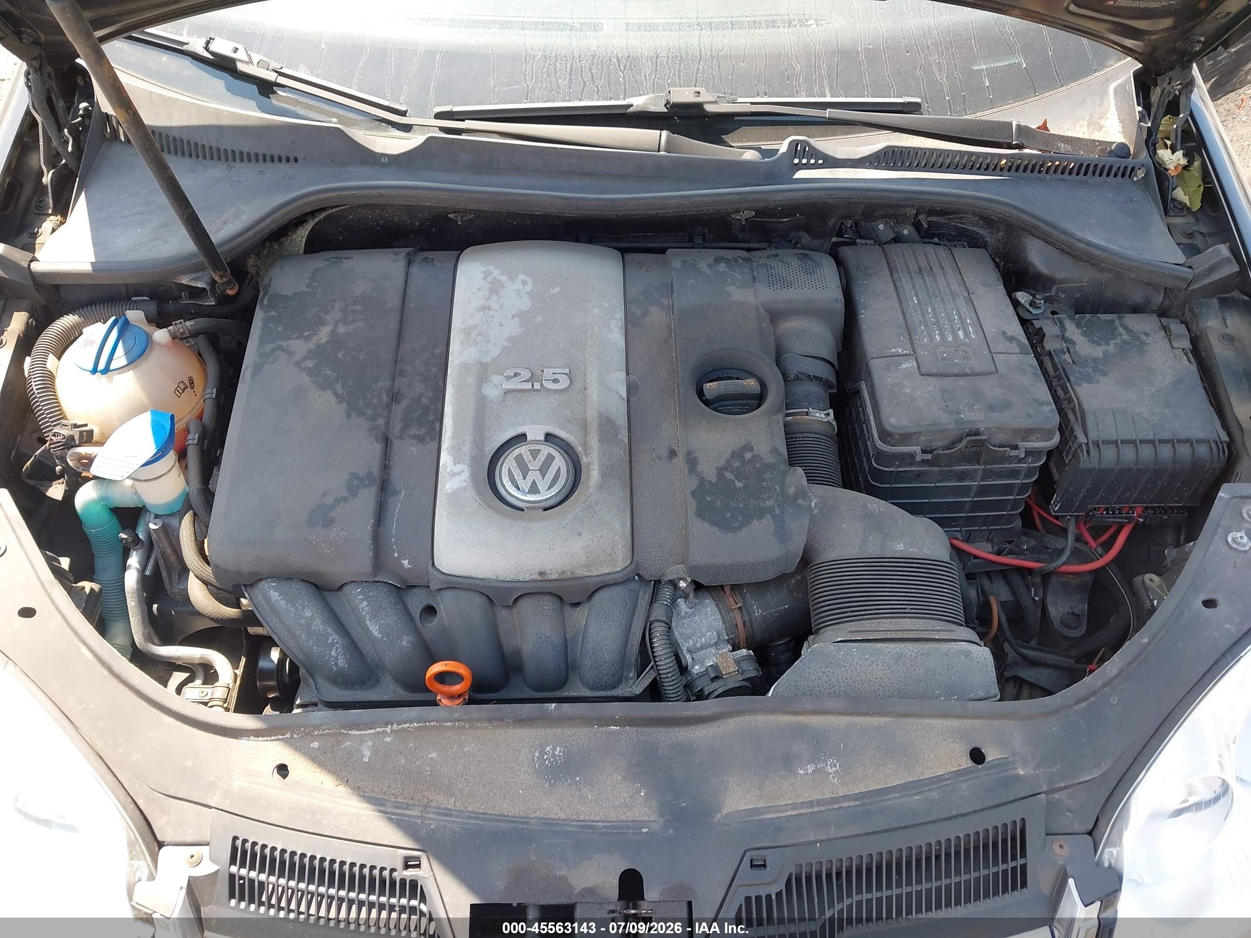 2009 Volkswagen Jetta S Black vin: 3VWJM71K39M007226