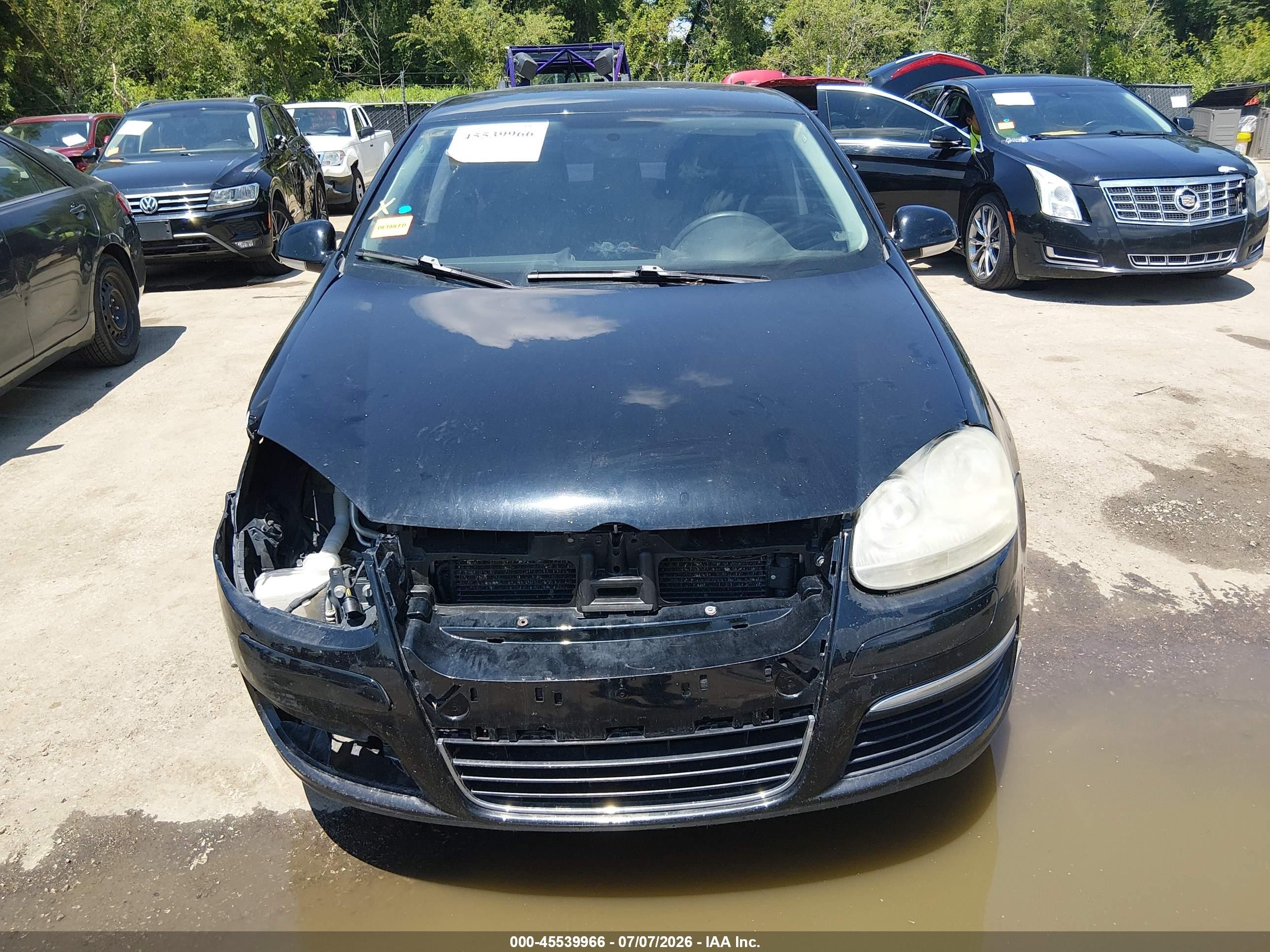 2009 Volkswagen Jetta S Black vin: 3VWJM71K39M069810