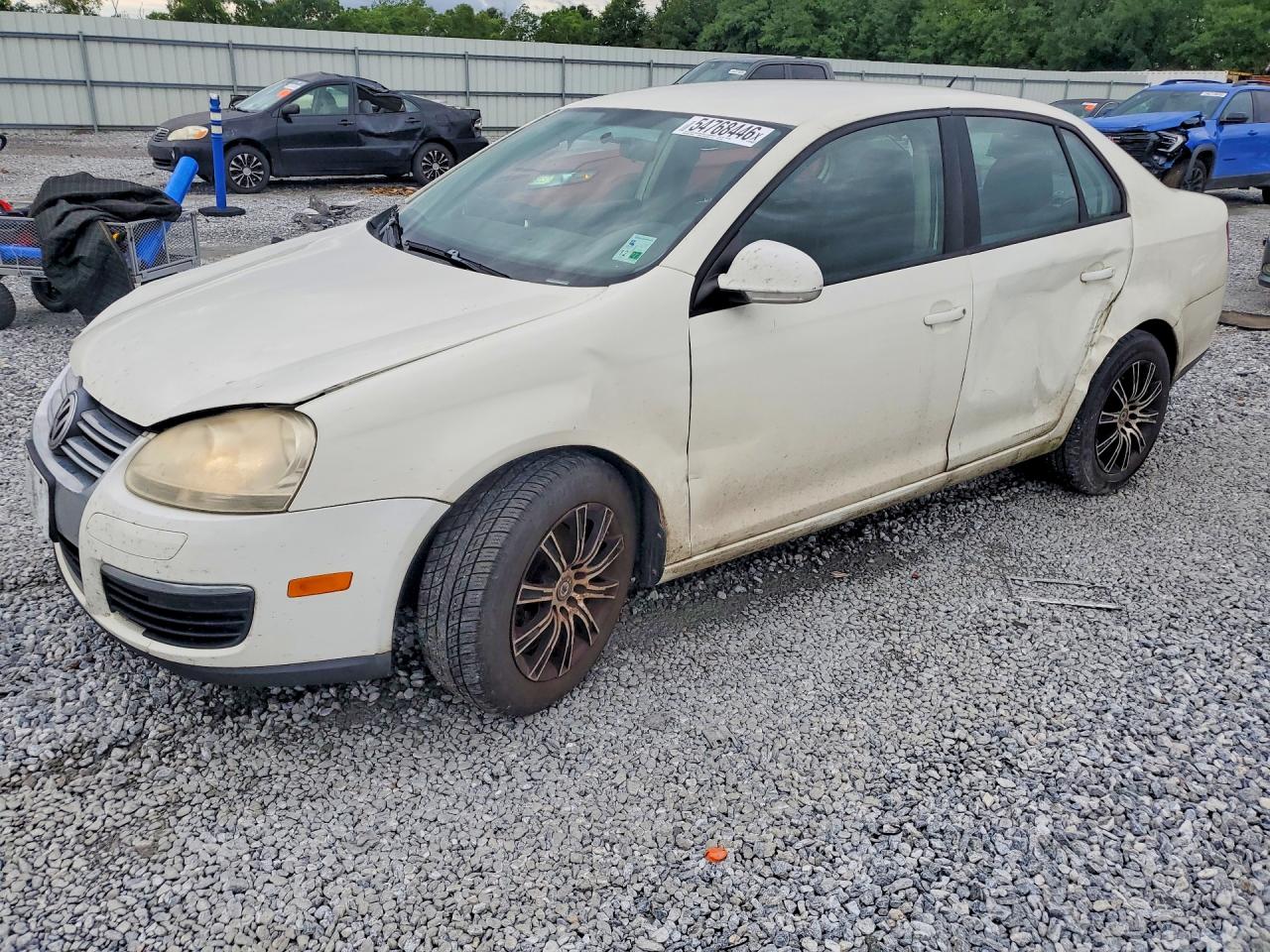 2008 Volkswagen Jetta S White vin: 3VWJM71K48M058166