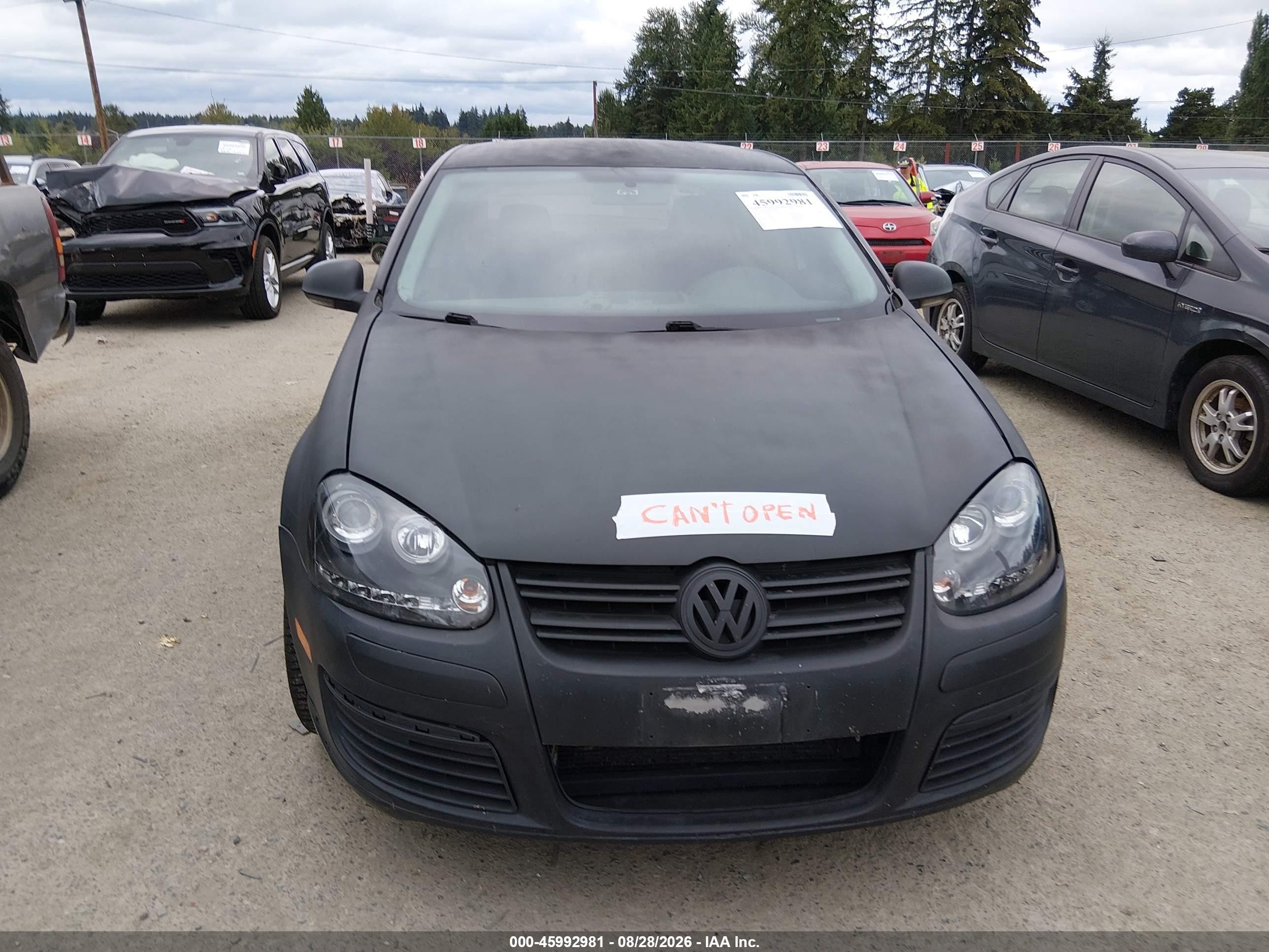 2008 Volkswagen Jetta S Black vin: 3VWJM71K48M197648