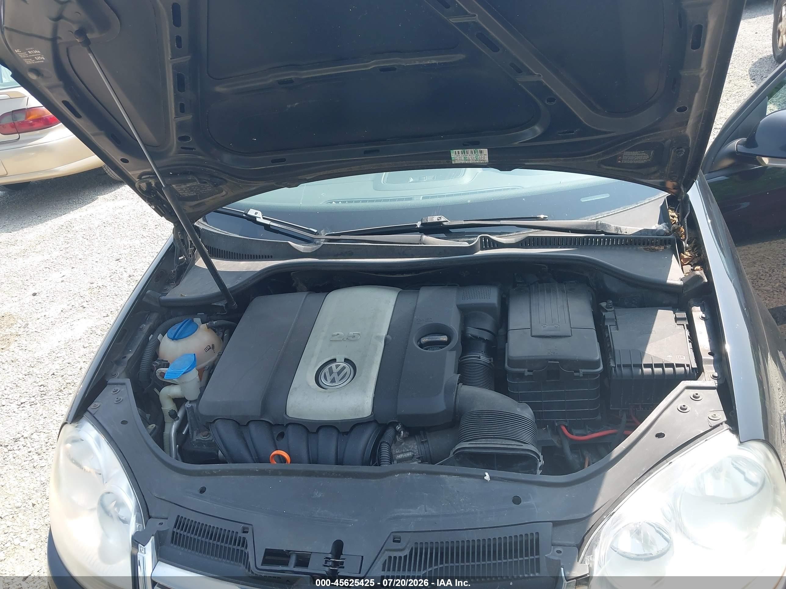 2009 Volkswagen Jetta S Black vin: 3VWJM71K49M028070