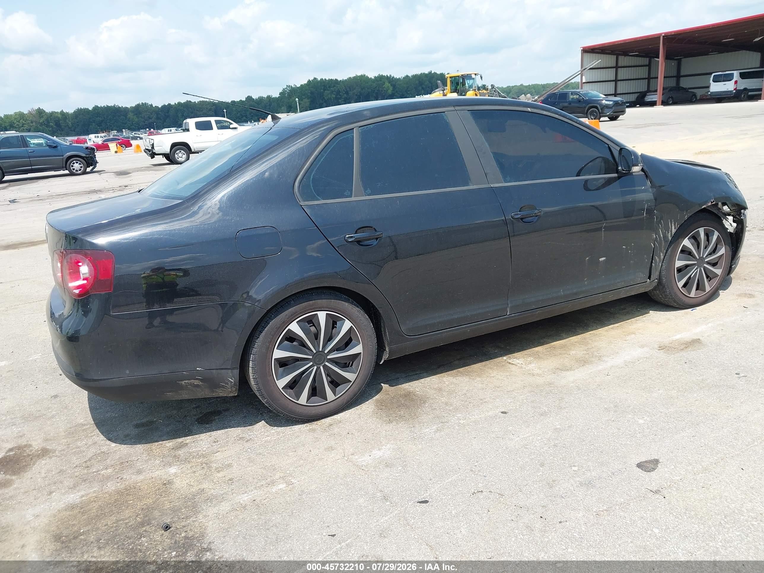 2008 Volkswagen Jetta S Черный vin: 3VWJM71K58M032224