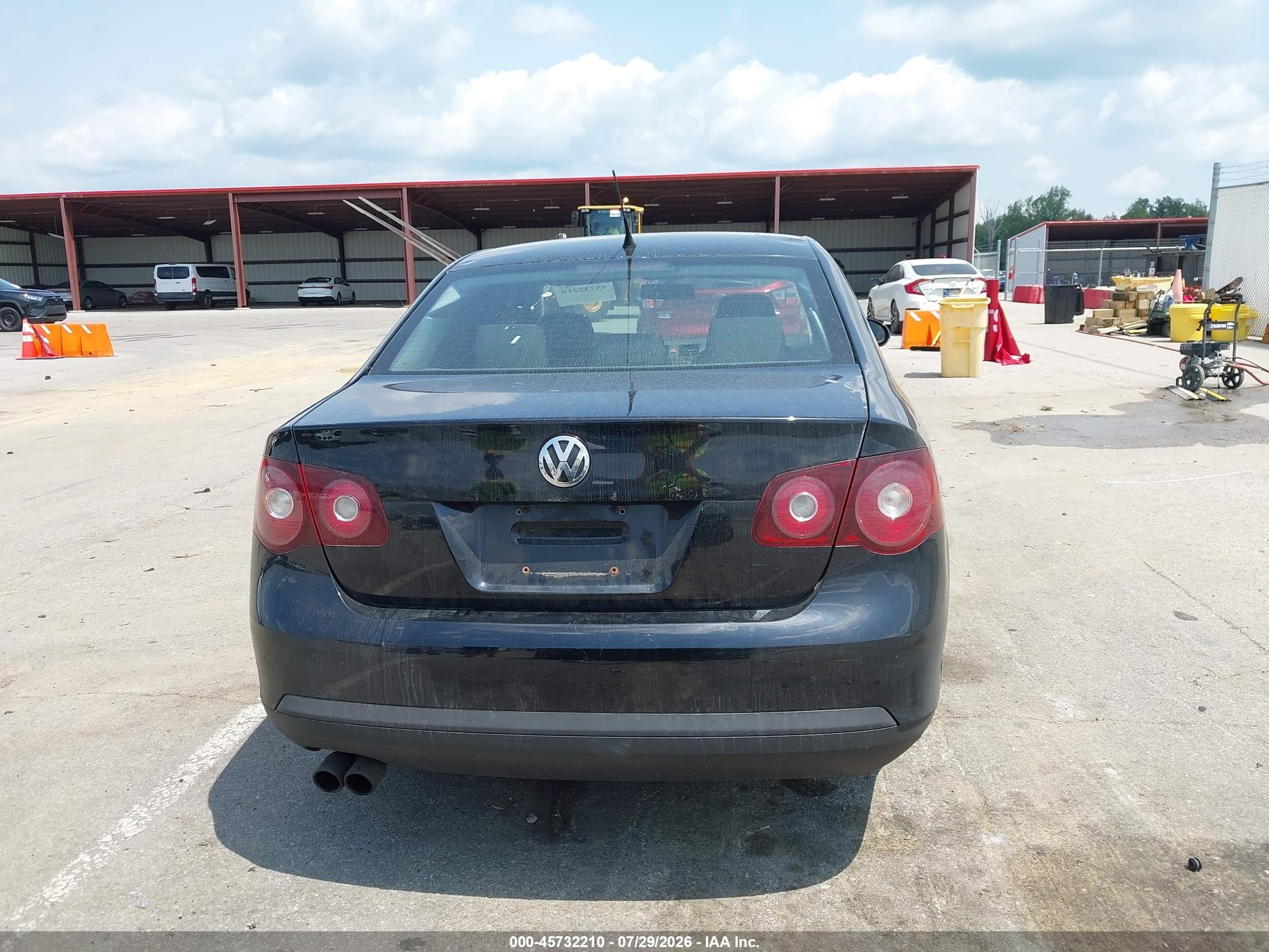 2008 Volkswagen Jetta S Черный vin: 3VWJM71K58M032224