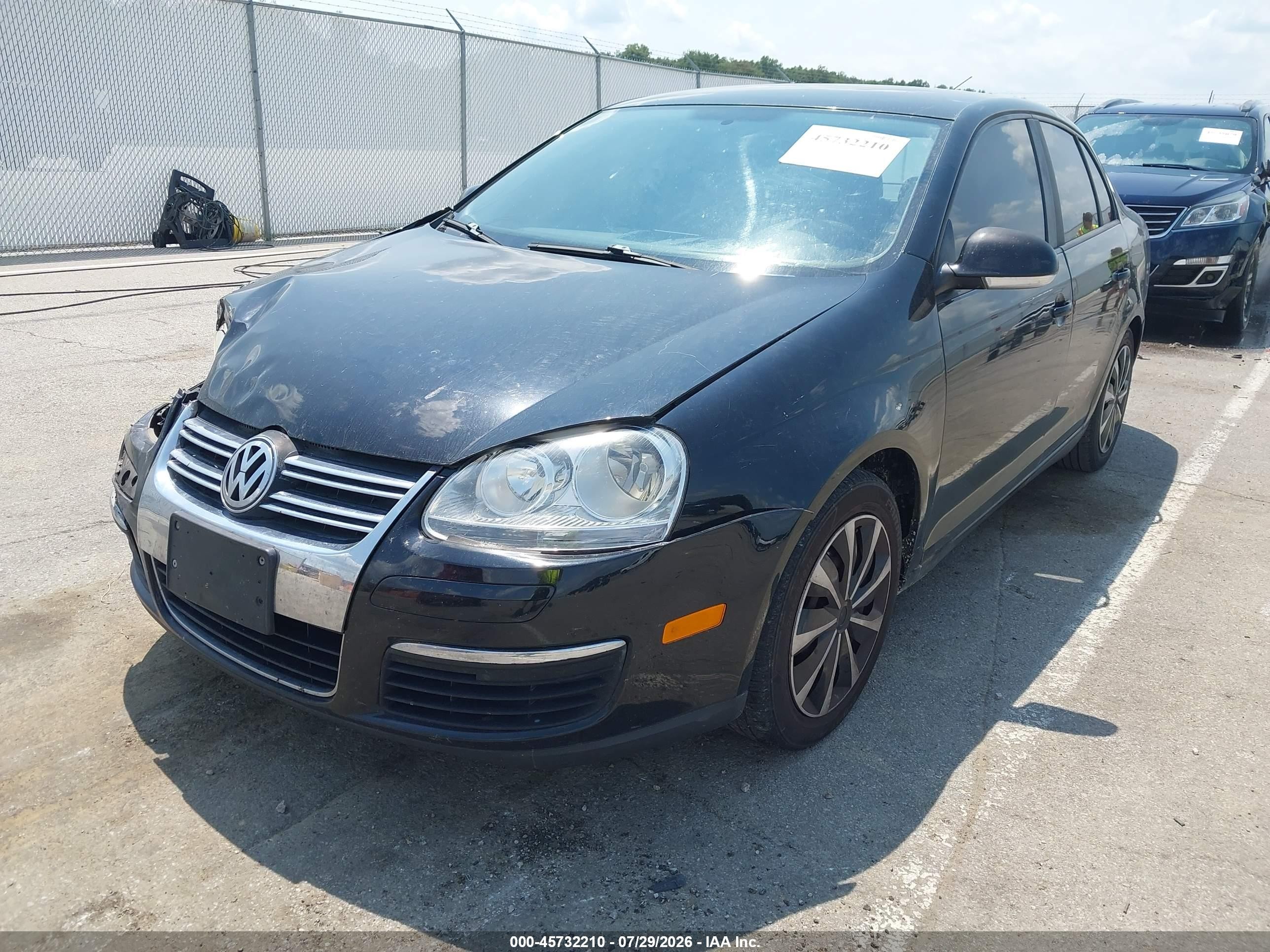 2008 Volkswagen Jetta S Черный vin: 3VWJM71K58M032224