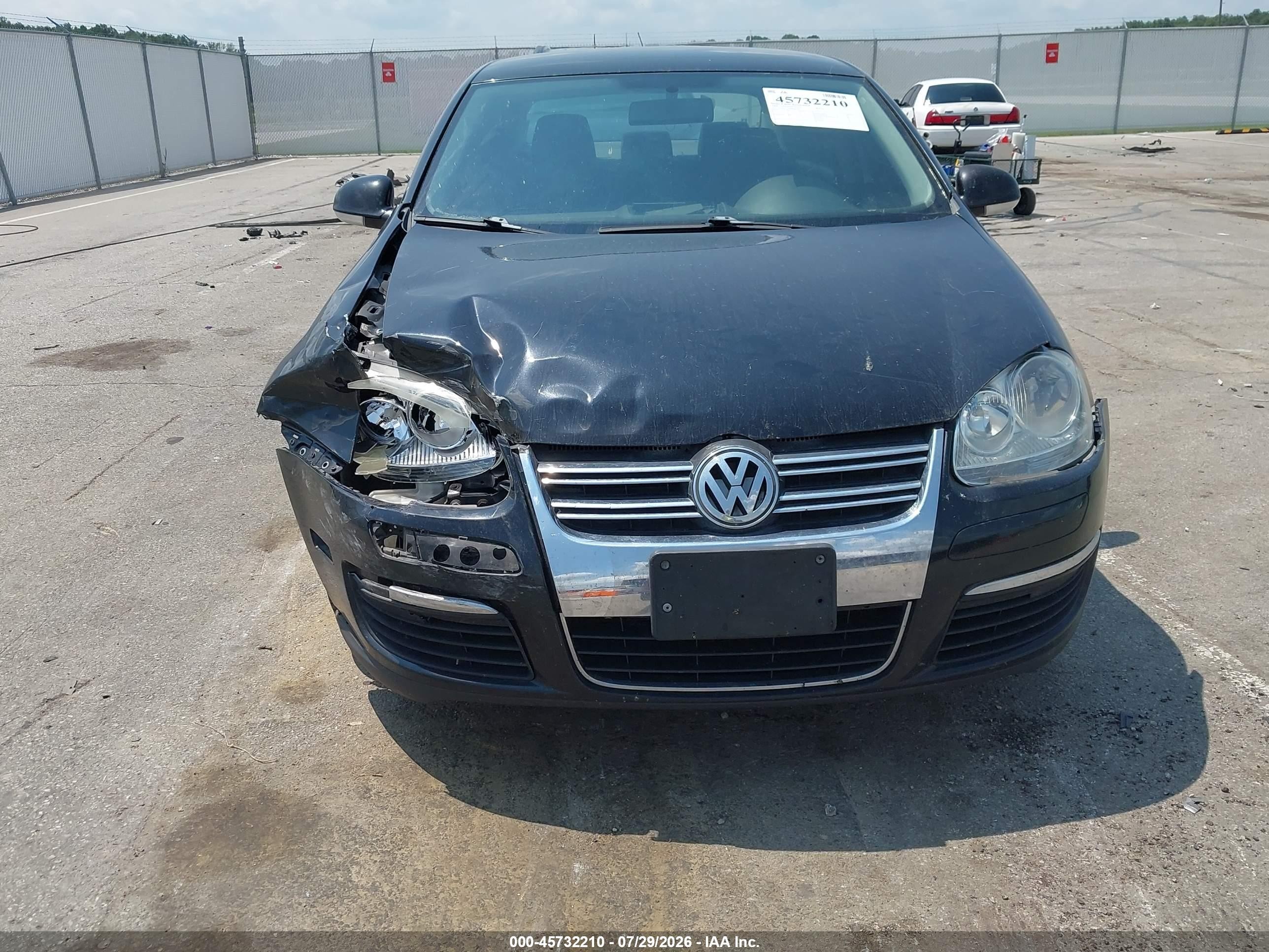 2008 Volkswagen Jetta S Черный vin: 3VWJM71K58M032224
