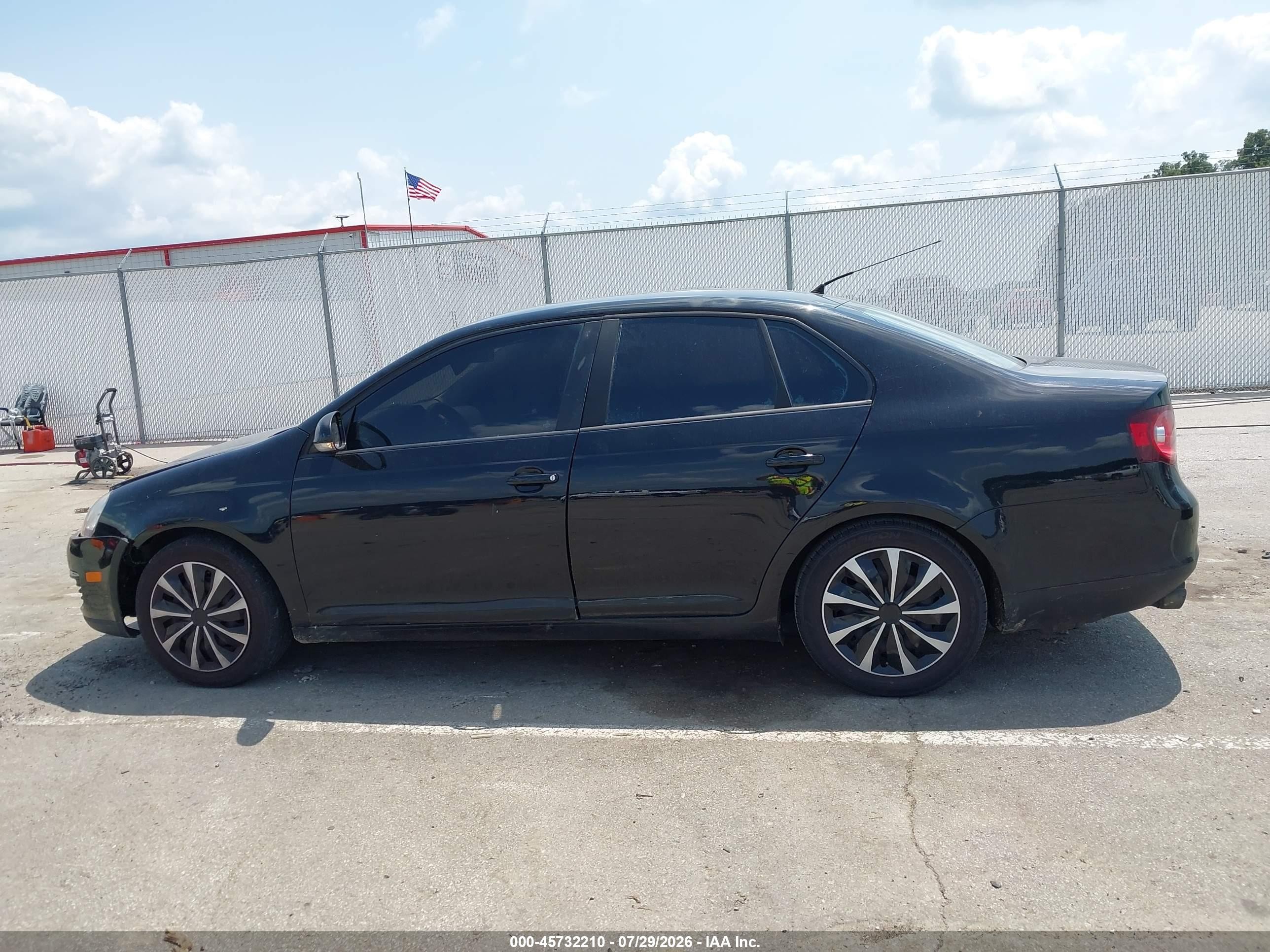 2008 Volkswagen Jetta S Черный vin: 3VWJM71K58M032224