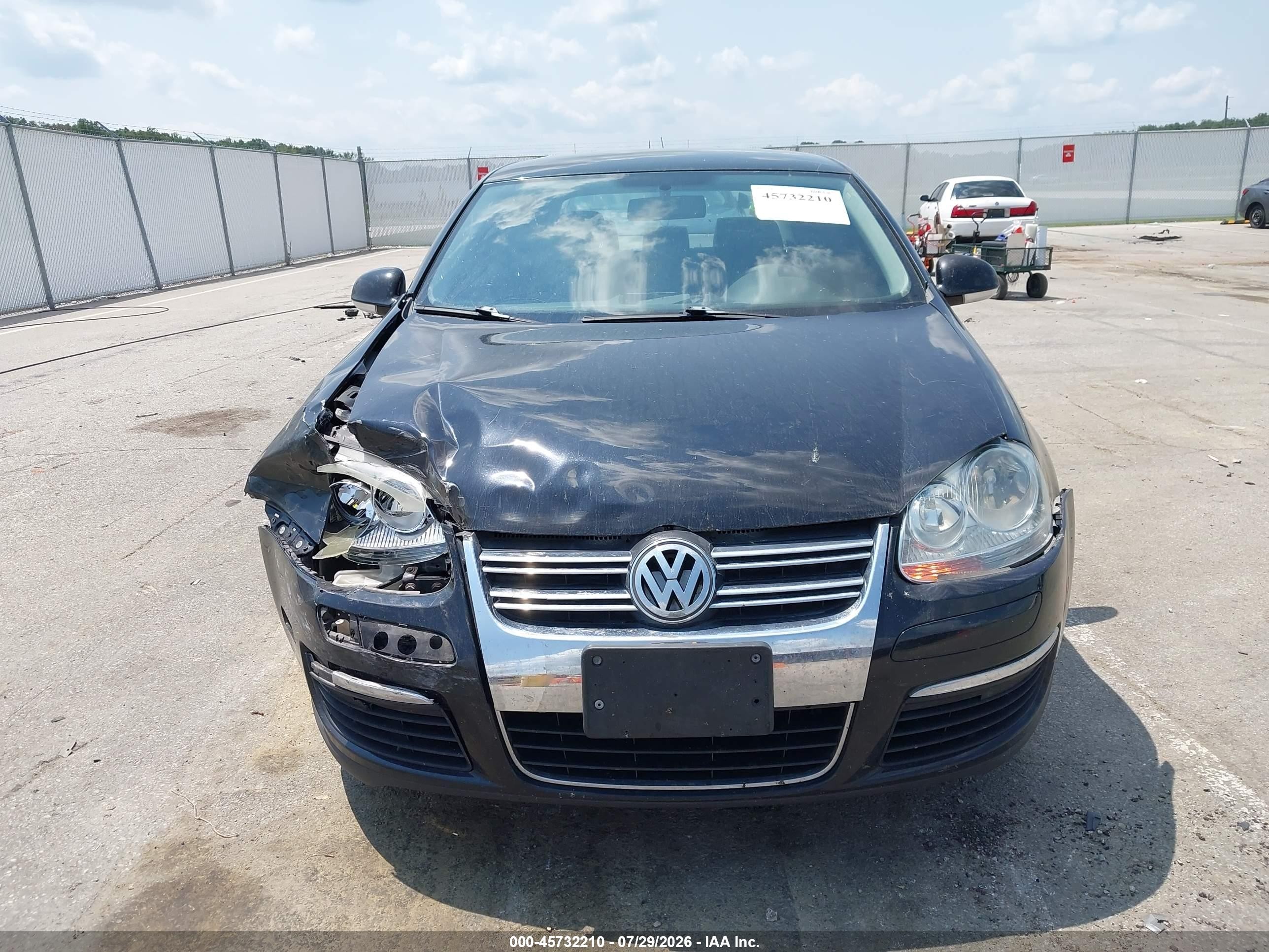 2008 Volkswagen Jetta S Черный vin: 3VWJM71K58M032224