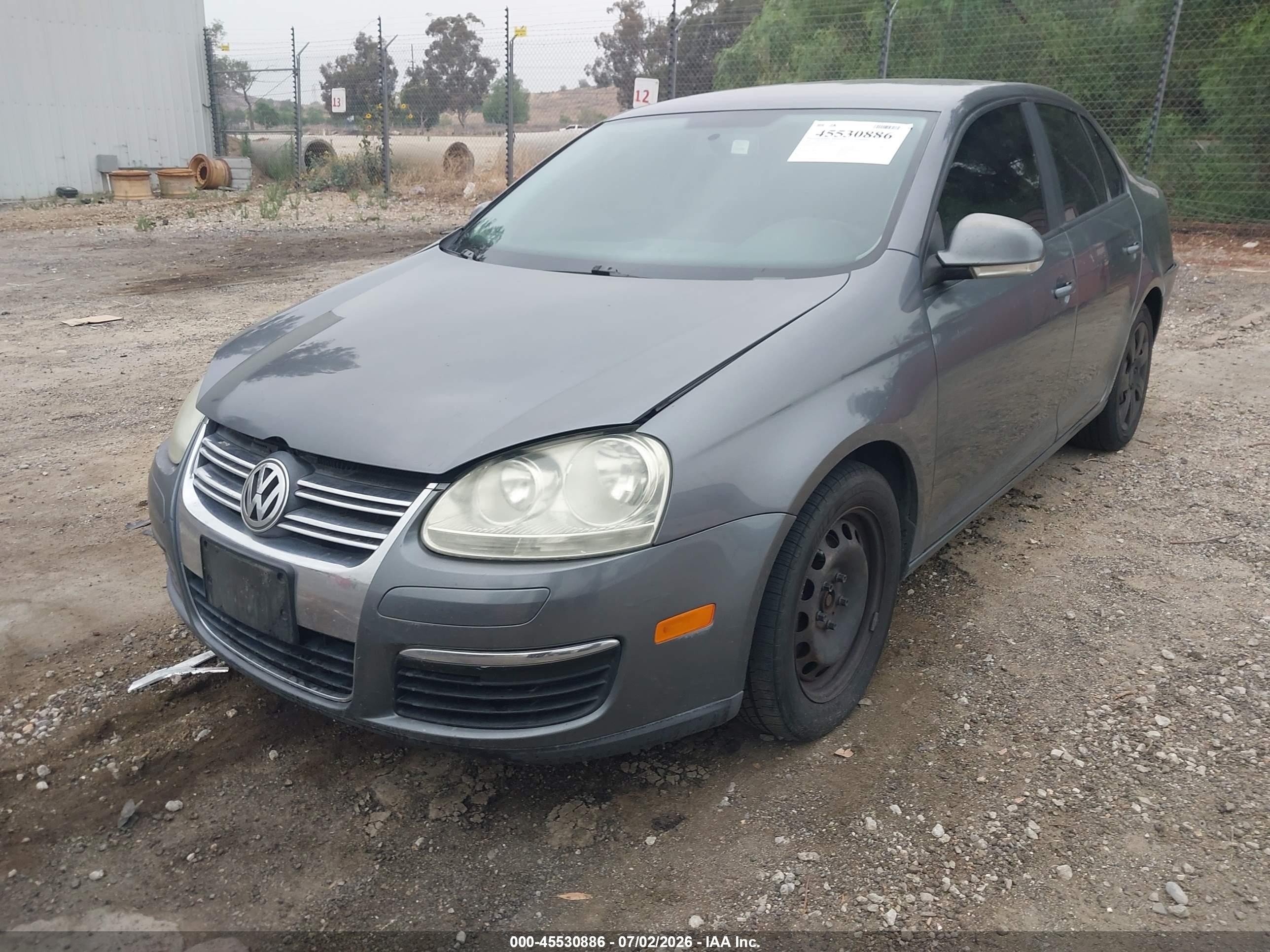 2009 Volkswagen Jetta S Gray vin: 3VWJM71K59M005946