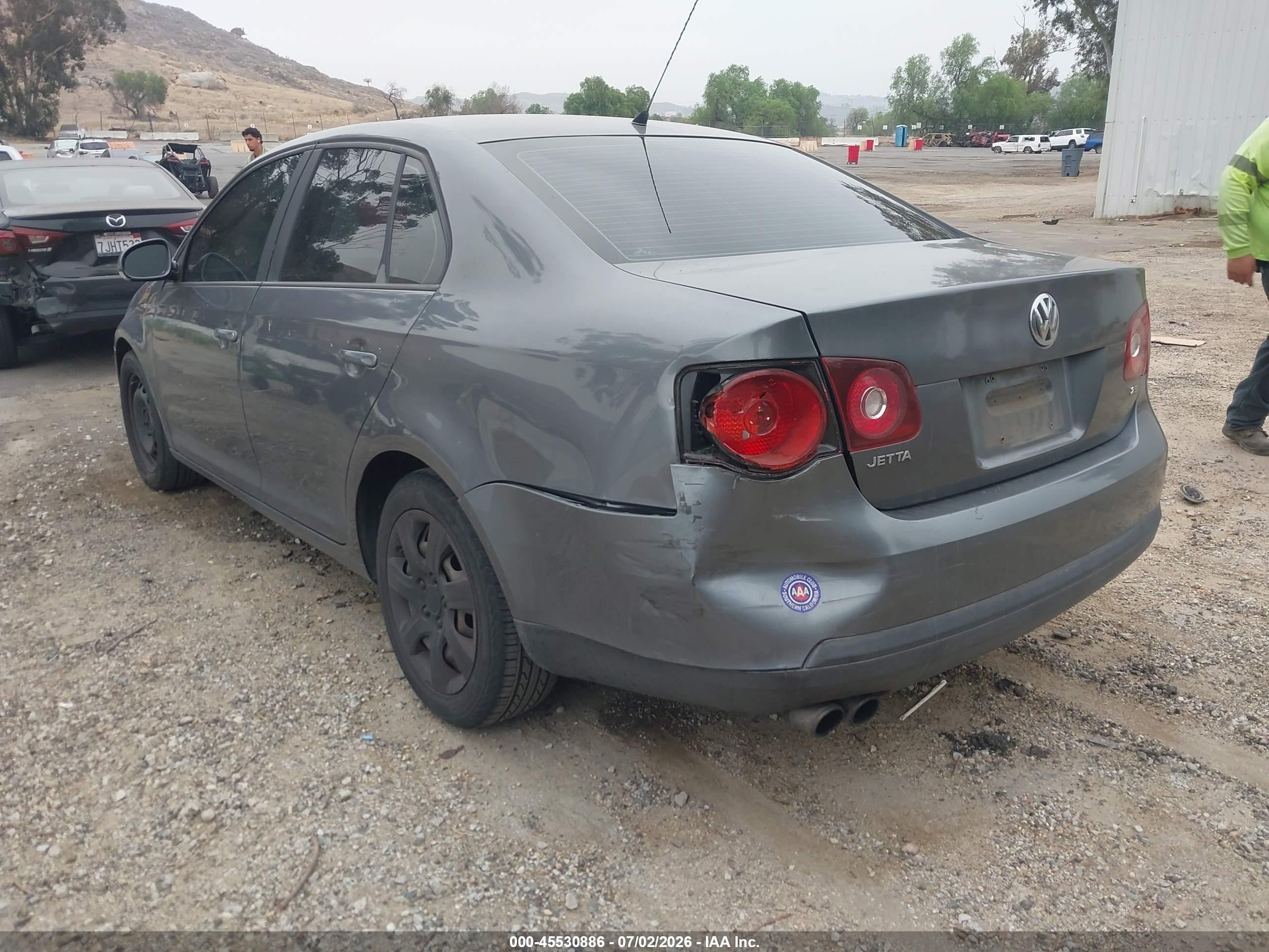 2009 Volkswagen Jetta S Gray vin: 3VWJM71K59M005946