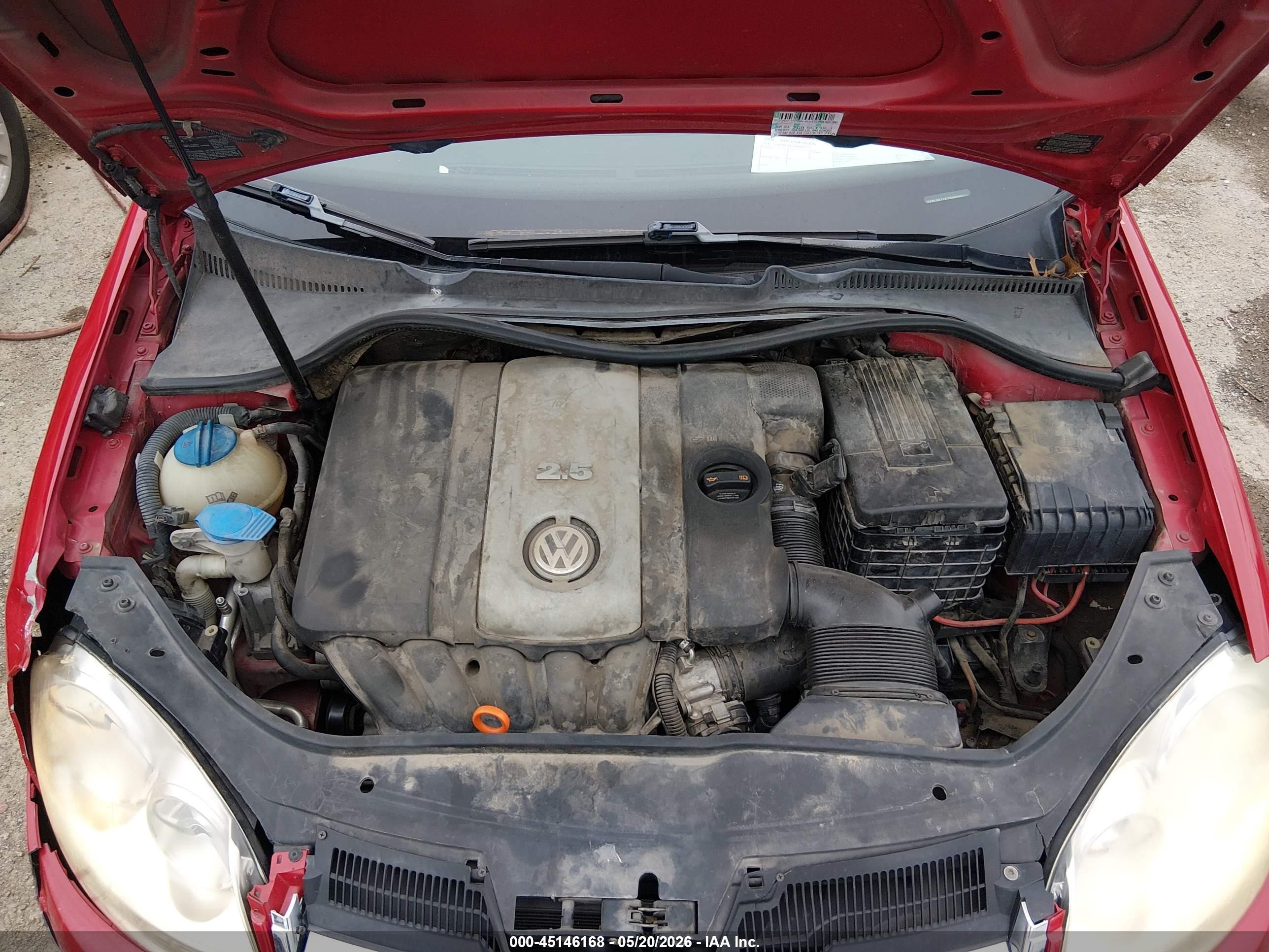 2008 Volkswagen Jetta S Red vin: 3VWJM71K78M096555