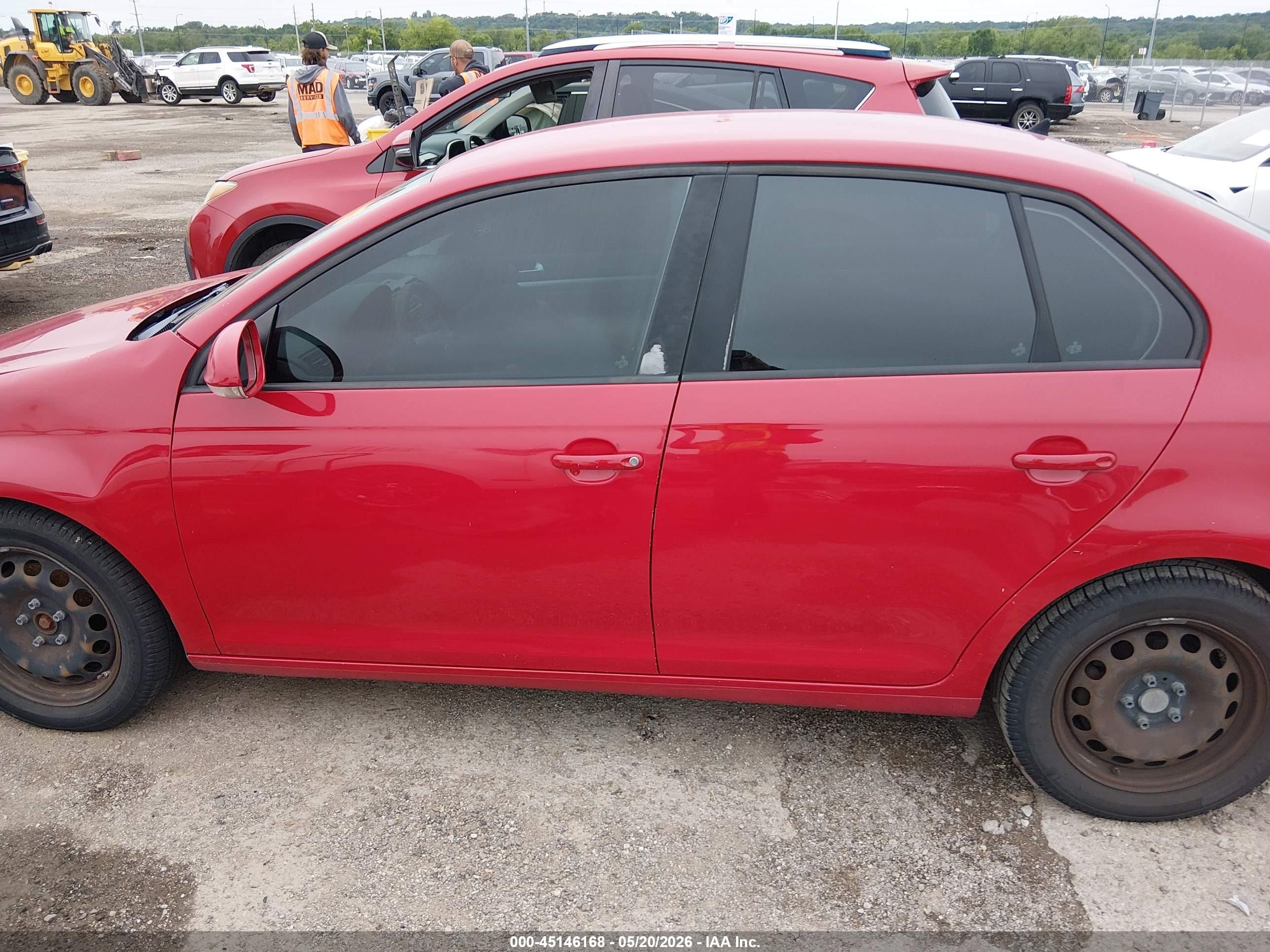 2008 Volkswagen Jetta S Red vin: 3VWJM71K78M096555