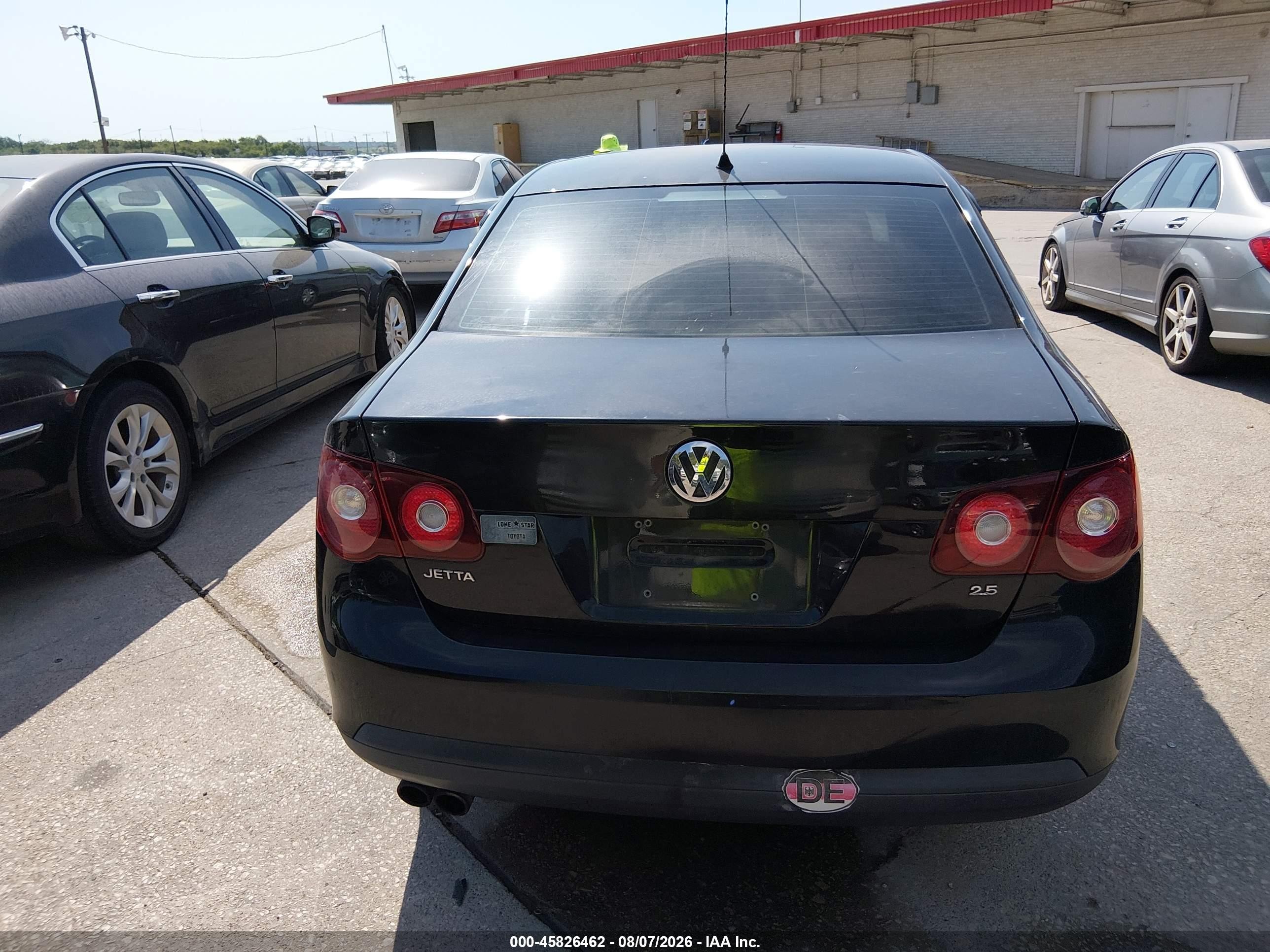 2009 Volkswagen Jetta S Black vin: 3VWJM71K79M068420