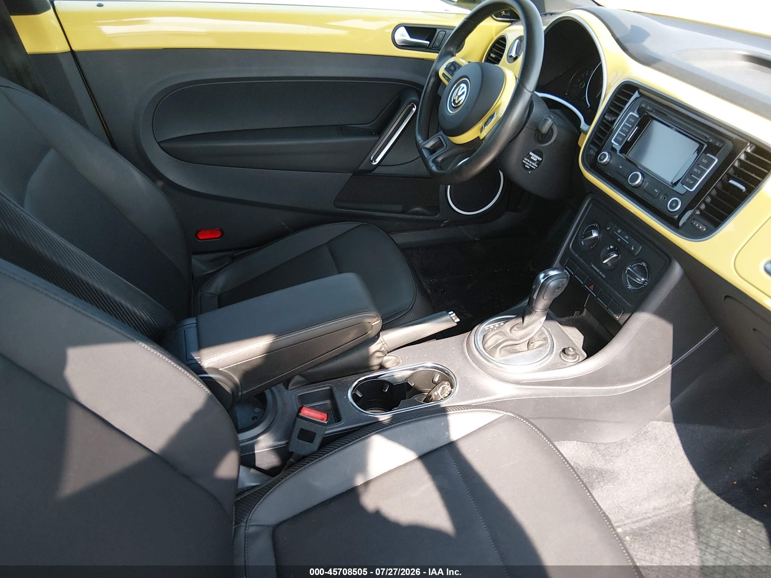 2012 Volkswagen Beetle 2.5l Yellow vin: 3VWJP7AT0CM603031