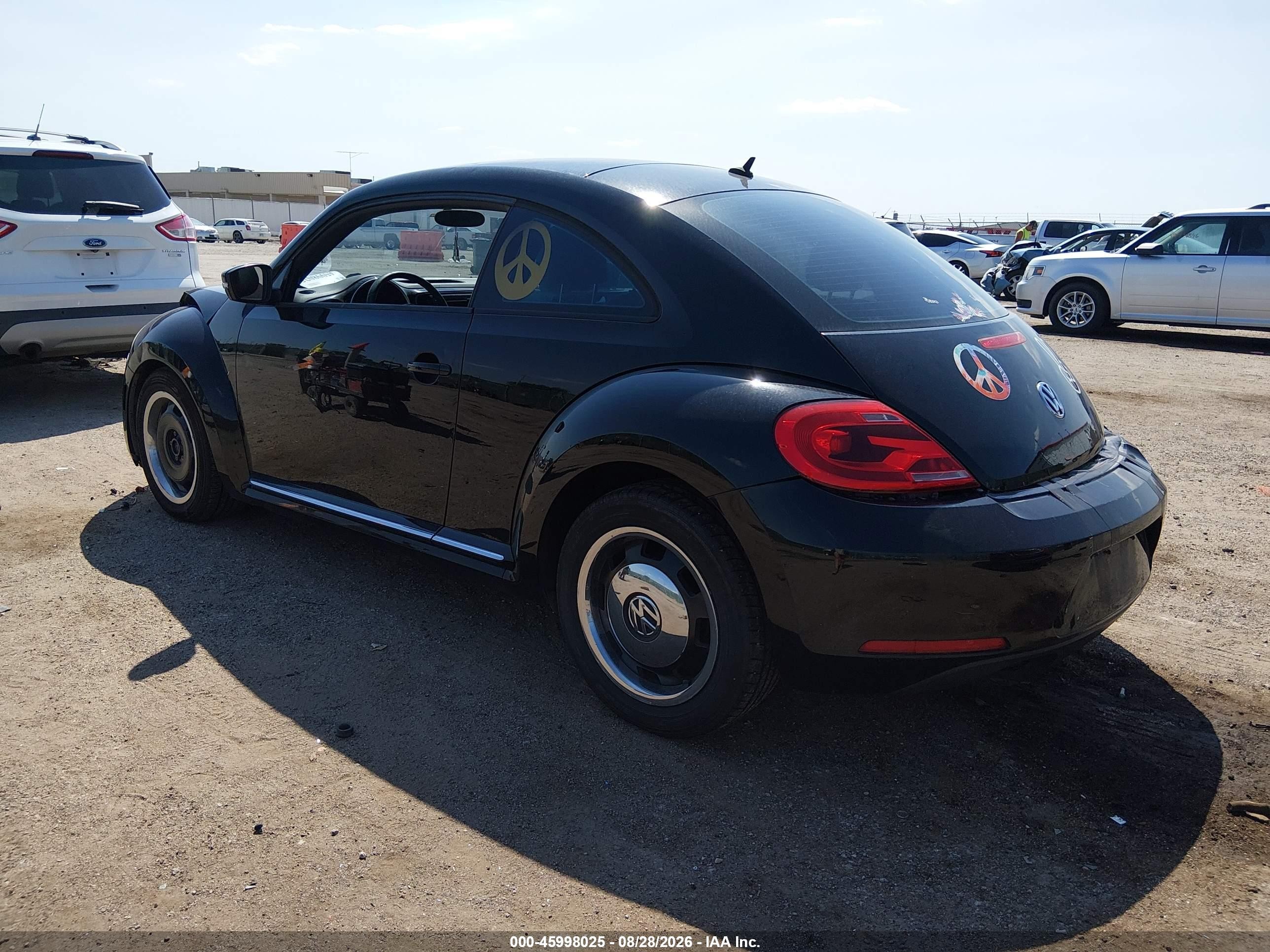 2012 Volkswagen Beetle 2.5l Черный vin: 3VWJP7AT0CM618998
