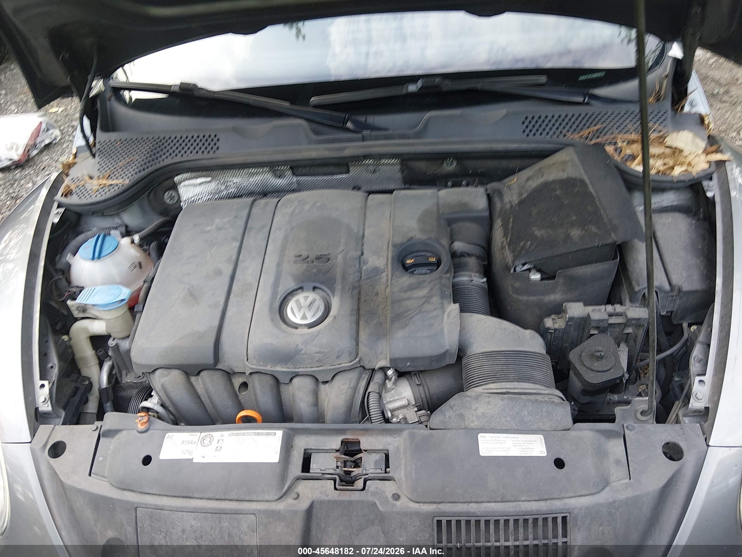 2012 Volkswagen Beetle 2.5l Серый vin: 3VWJP7AT0CM624154